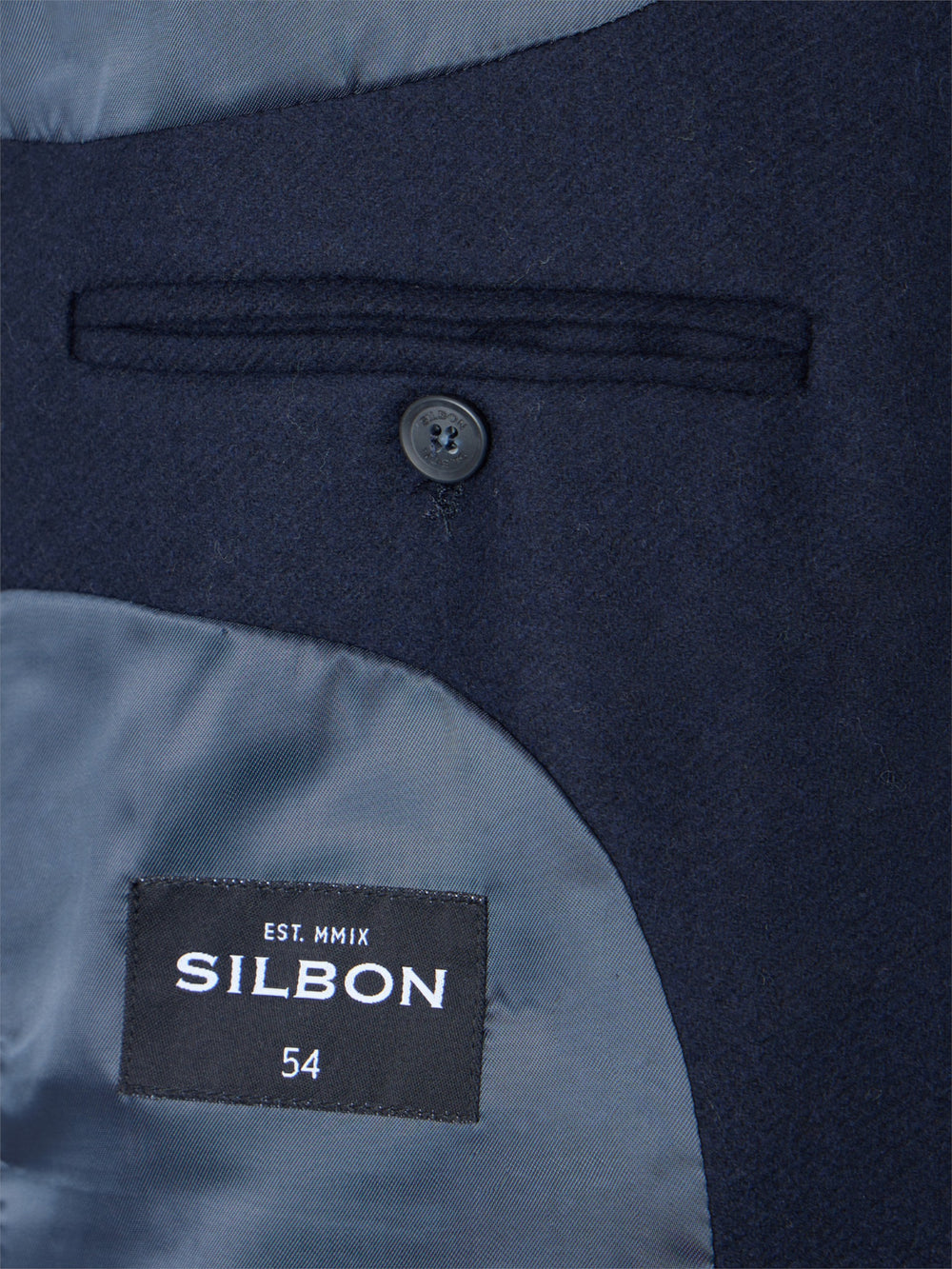 Blazer liso azul-marinho