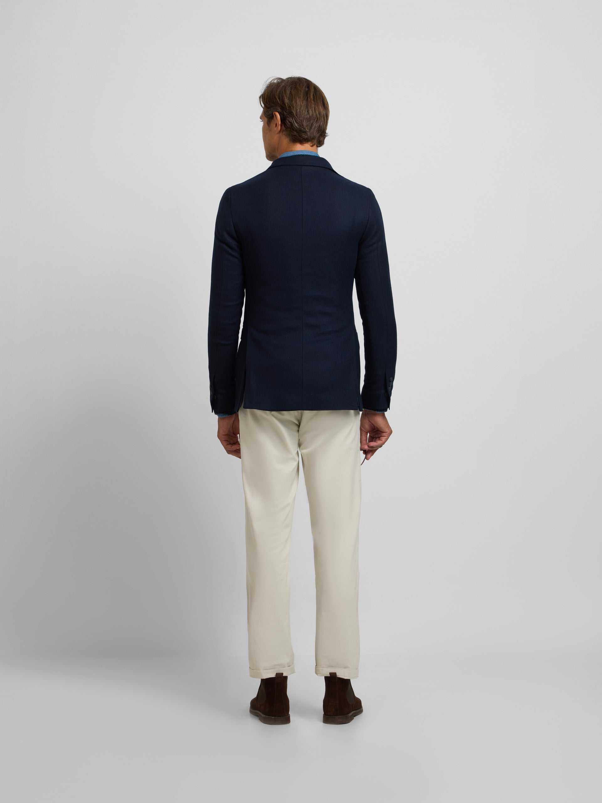 Plain navy blue blazer