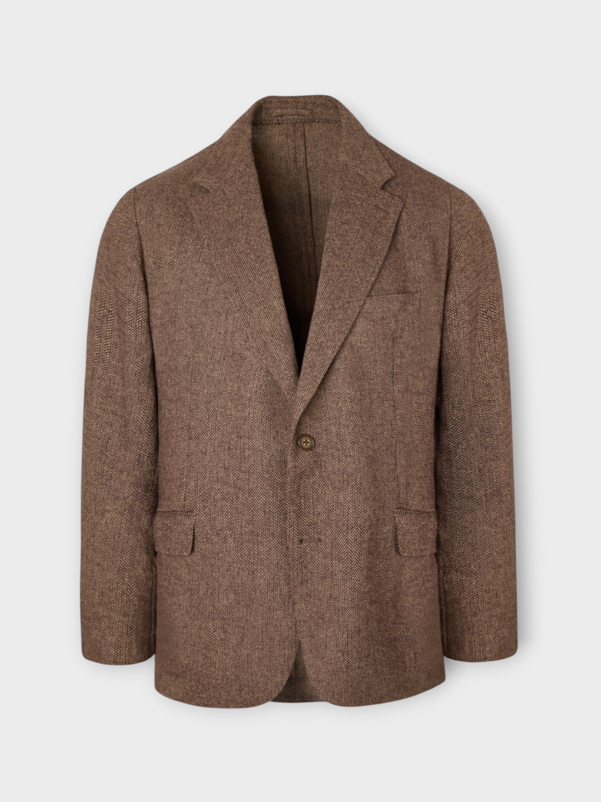 Blazer espinhado castanho