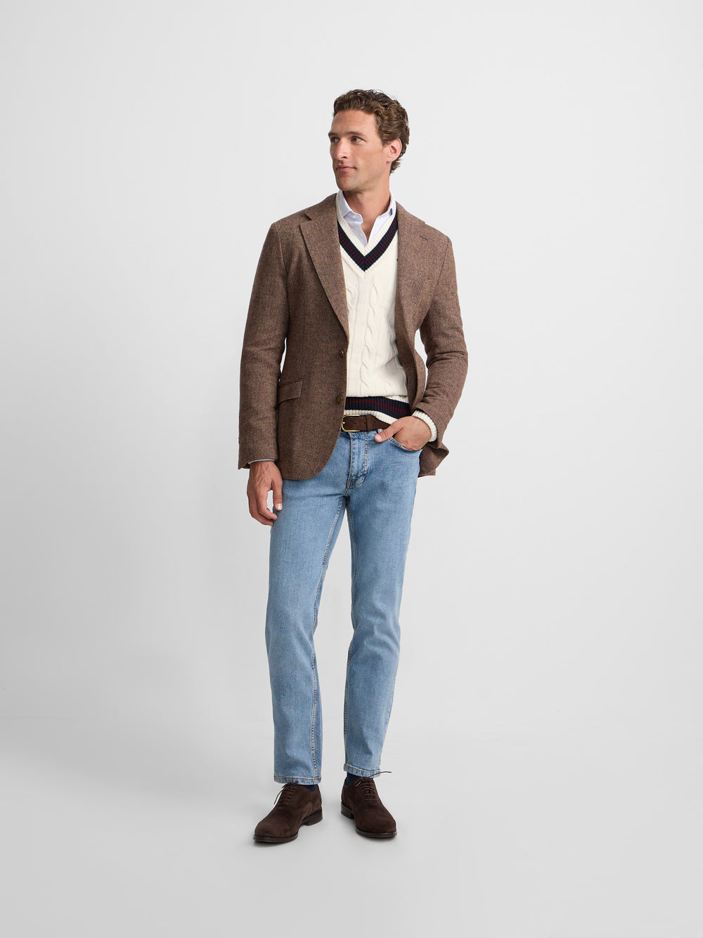 Americana espiga marron