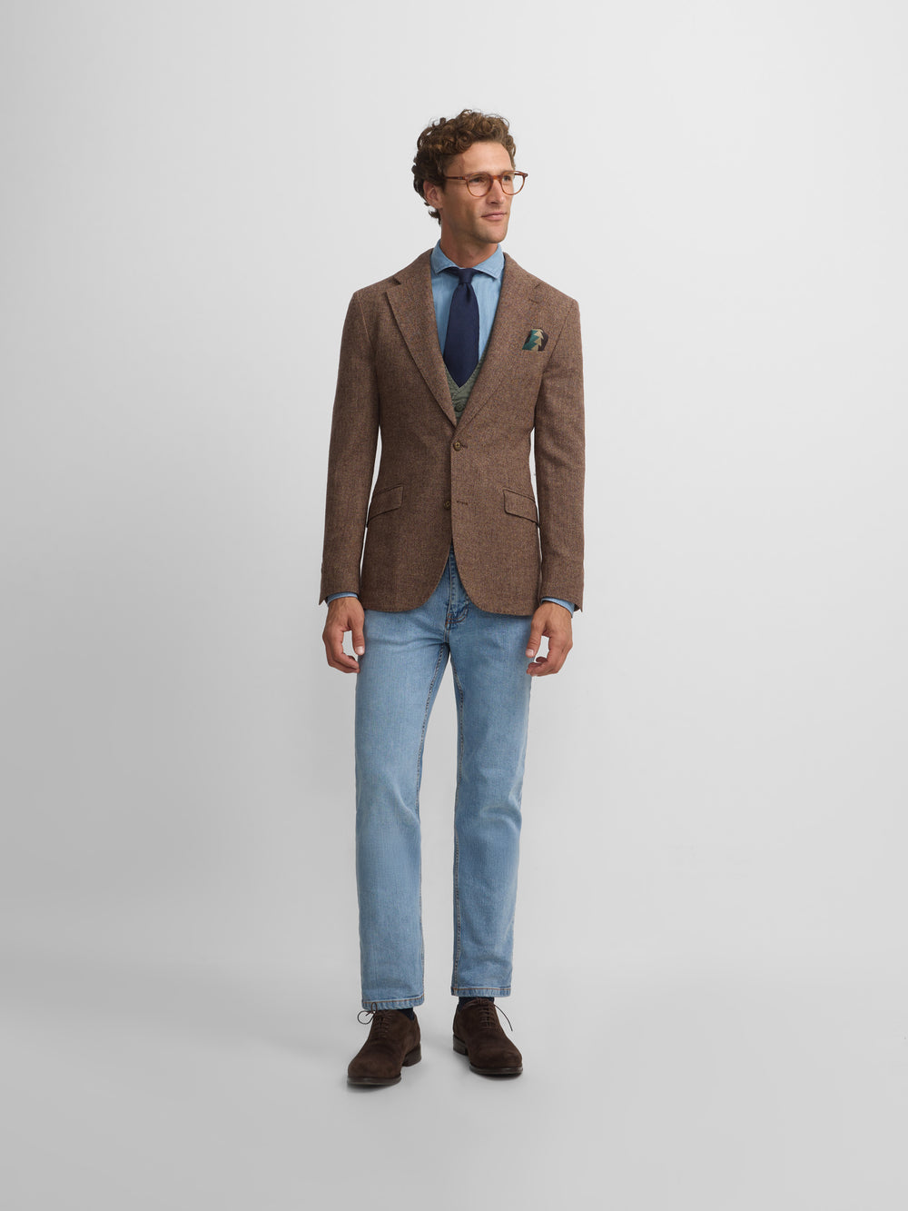 Americana espiga marron