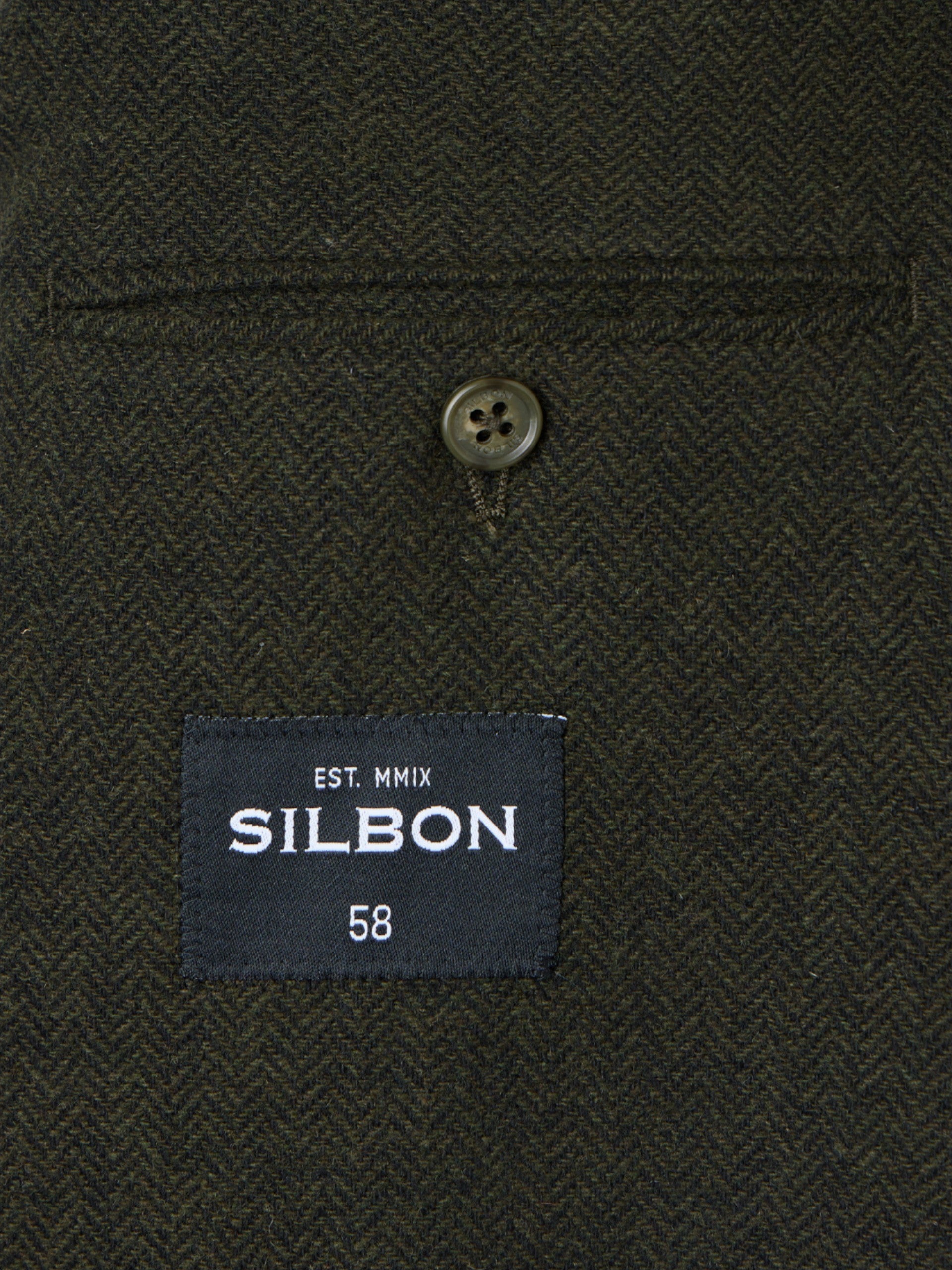 Blazer vert à chevrons