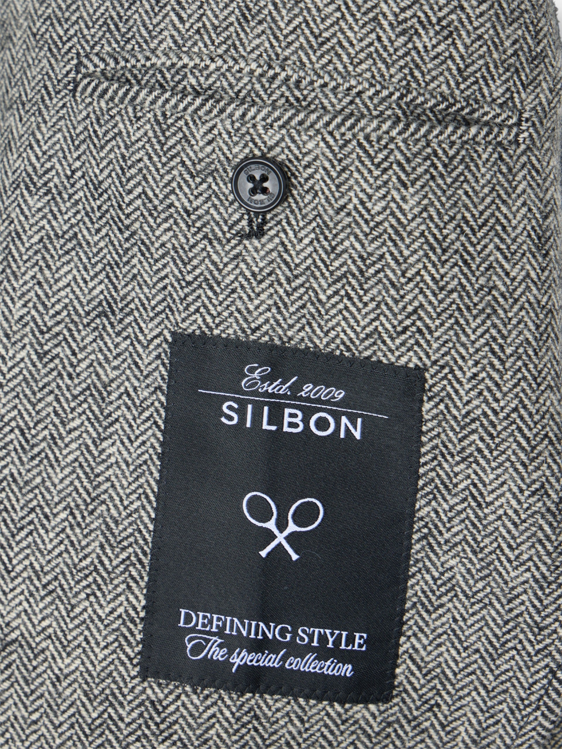 Blazer espinhado cinzento