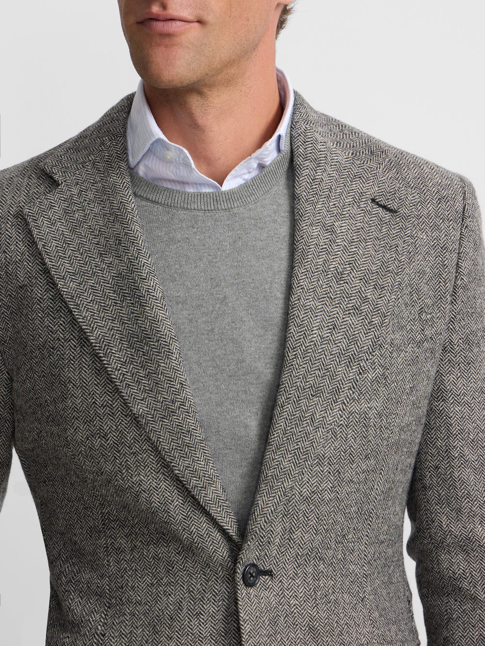 Americana espiga gris