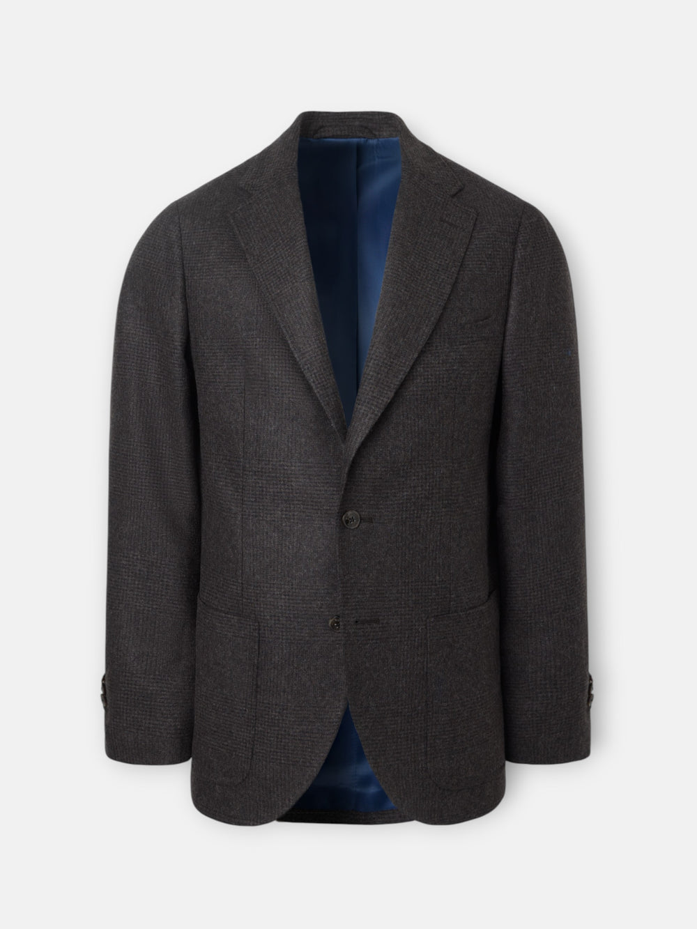 Blazer xadrez príncipe de Gales castanho