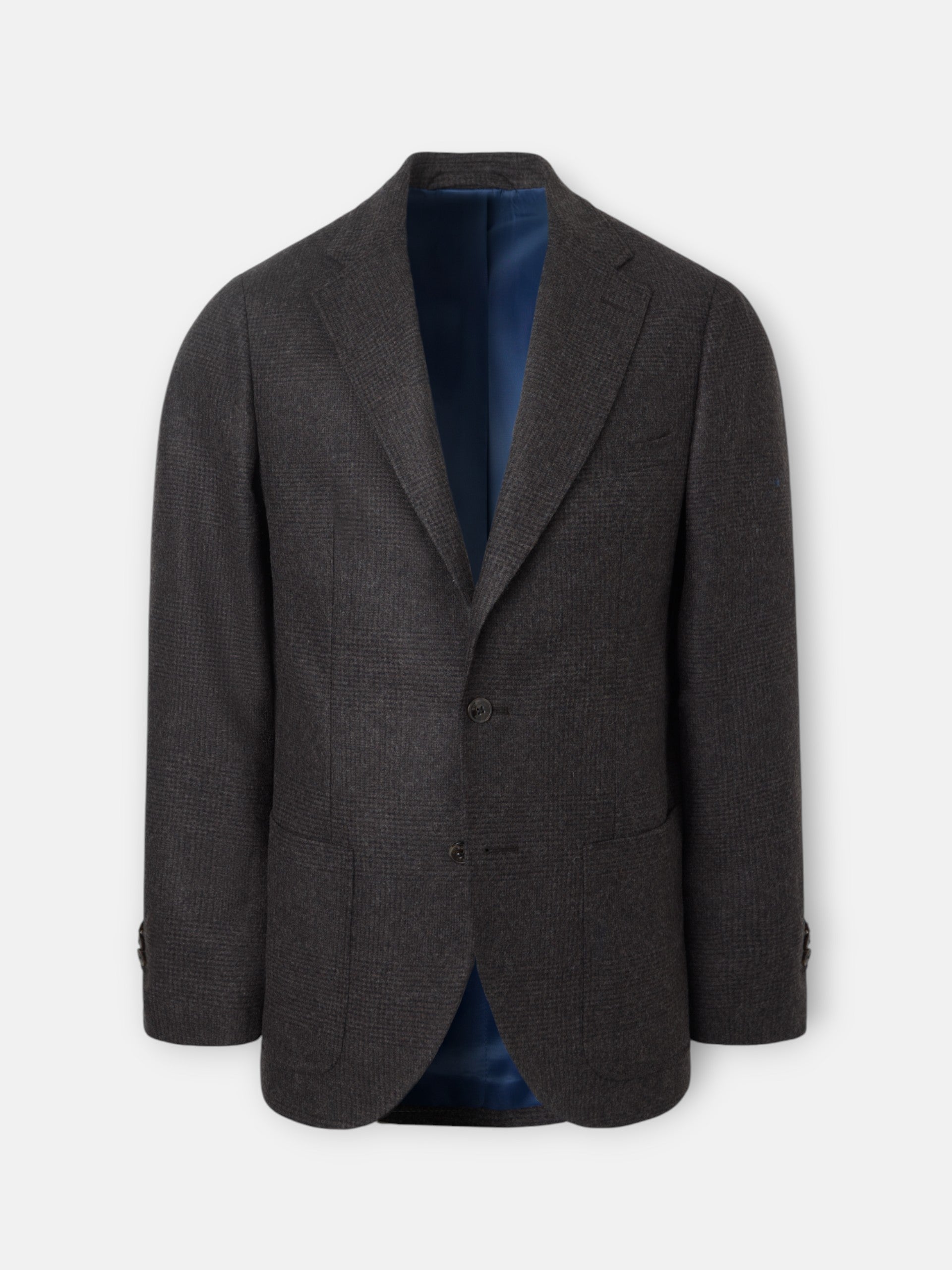 Brown Prince of Wales check blazer