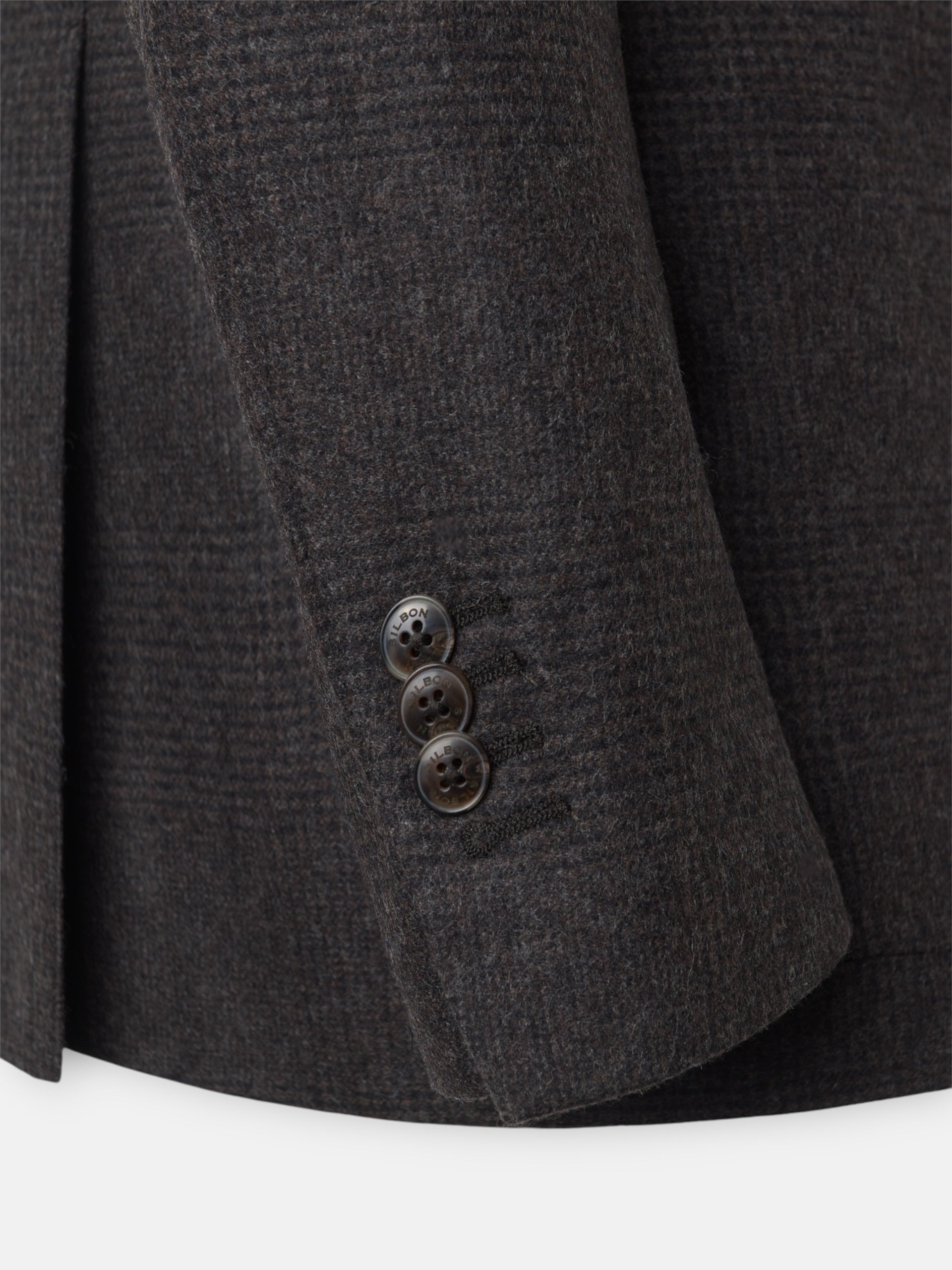 Brown Prince of Wales check blazer