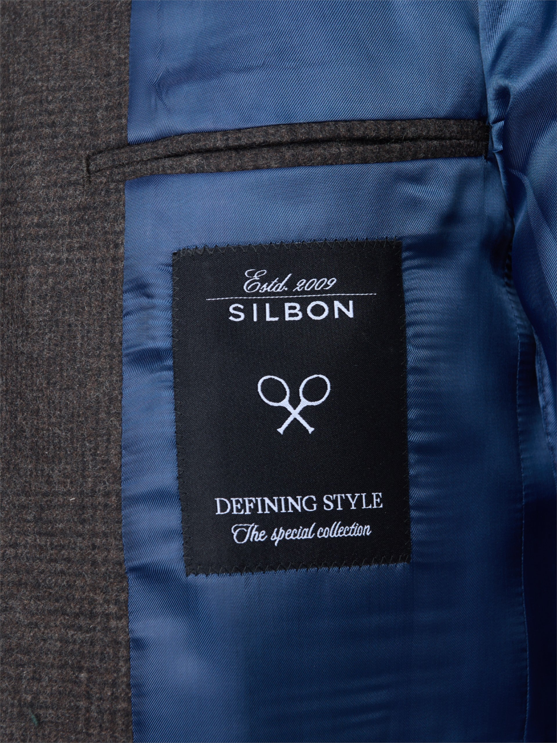 Brown Prince of Wales check blazer