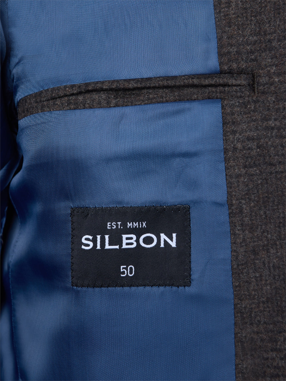 Blazer xadrez príncipe de Gales castanho