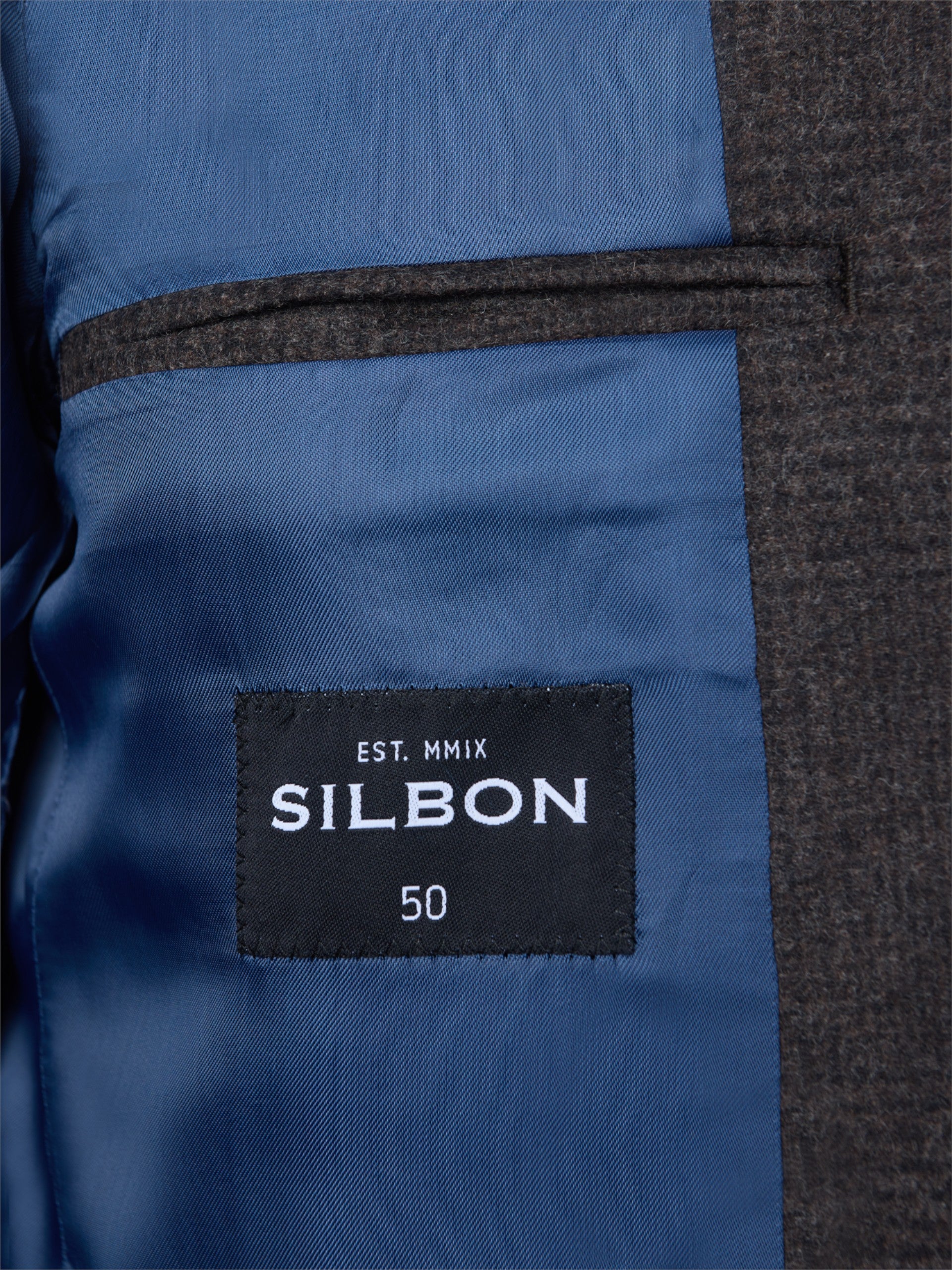 Brown Prince of Wales check blazer