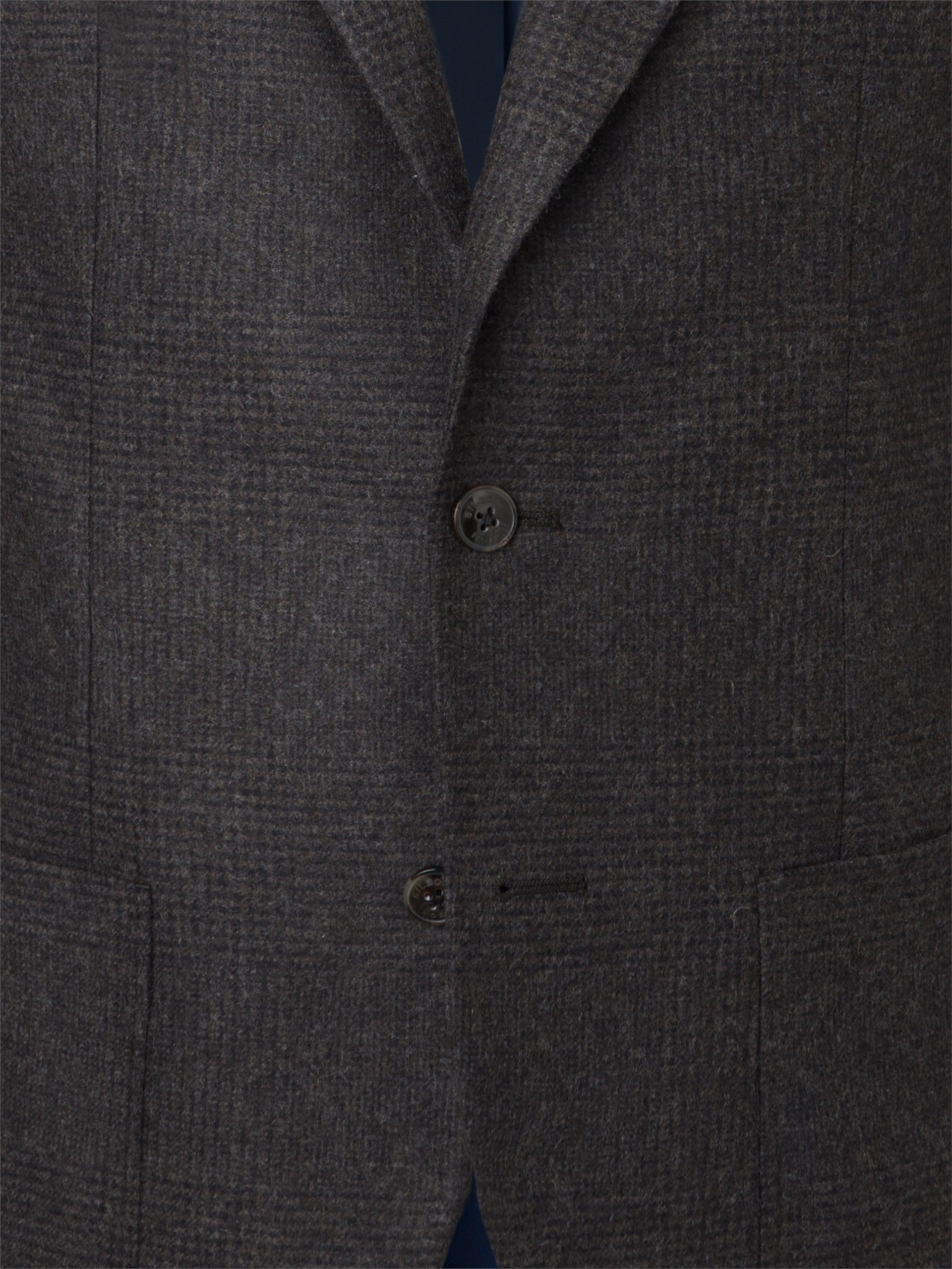 Brown Prince of Wales check blazer