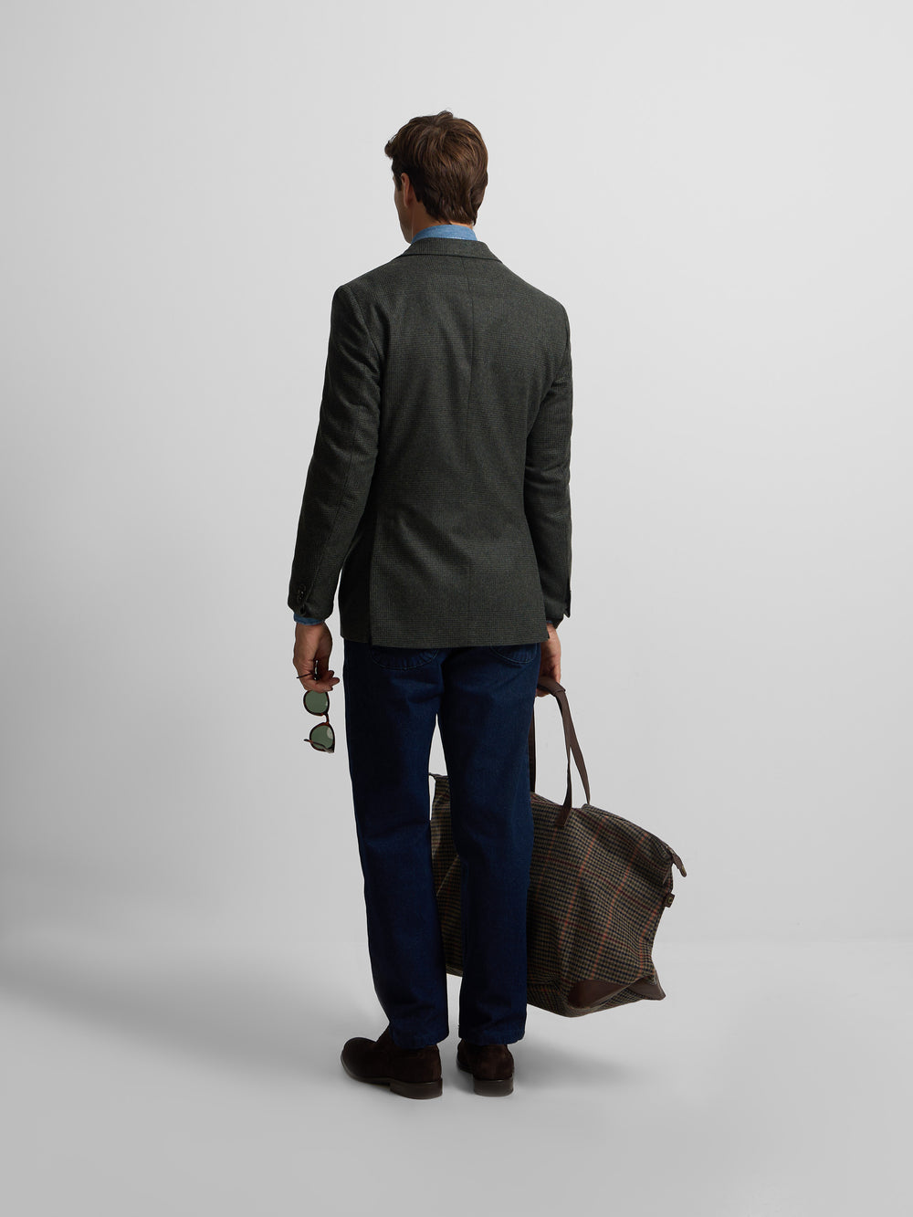 Blazer xadrez príncipe de Gales verde