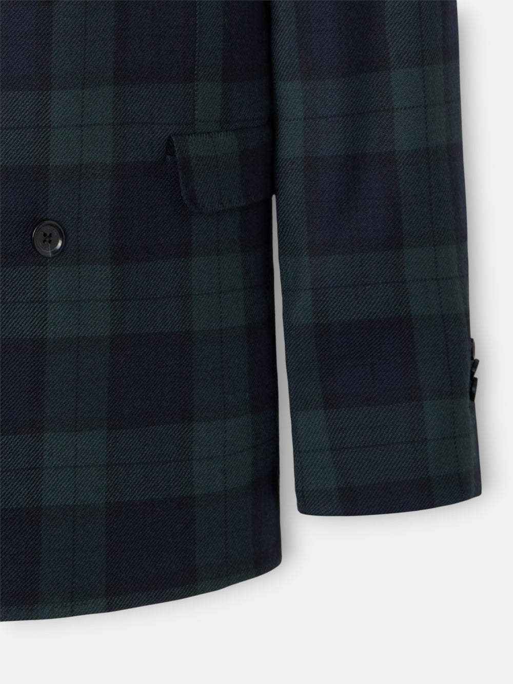 Americana cruzada cuadro tartan Ruz marino verde