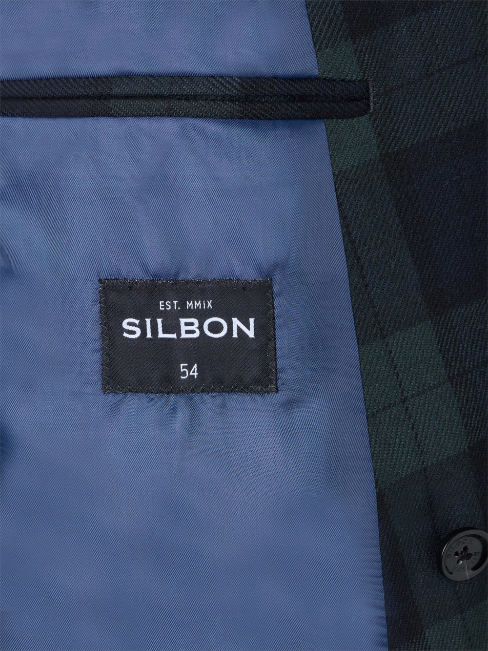 Americana cruzada cuadro tartan Ruz marino verde