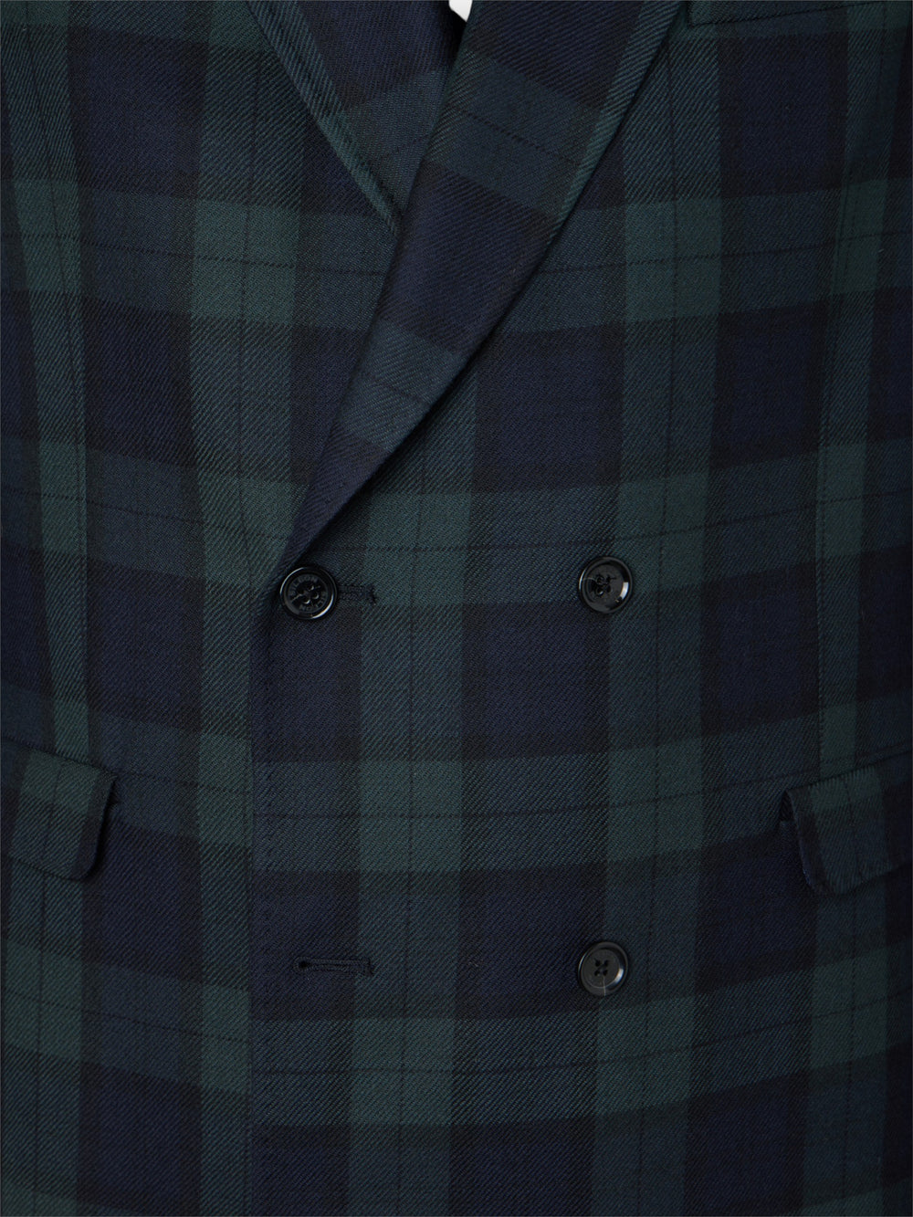 Americana cruzada cuadro tartan Ruz marino verde