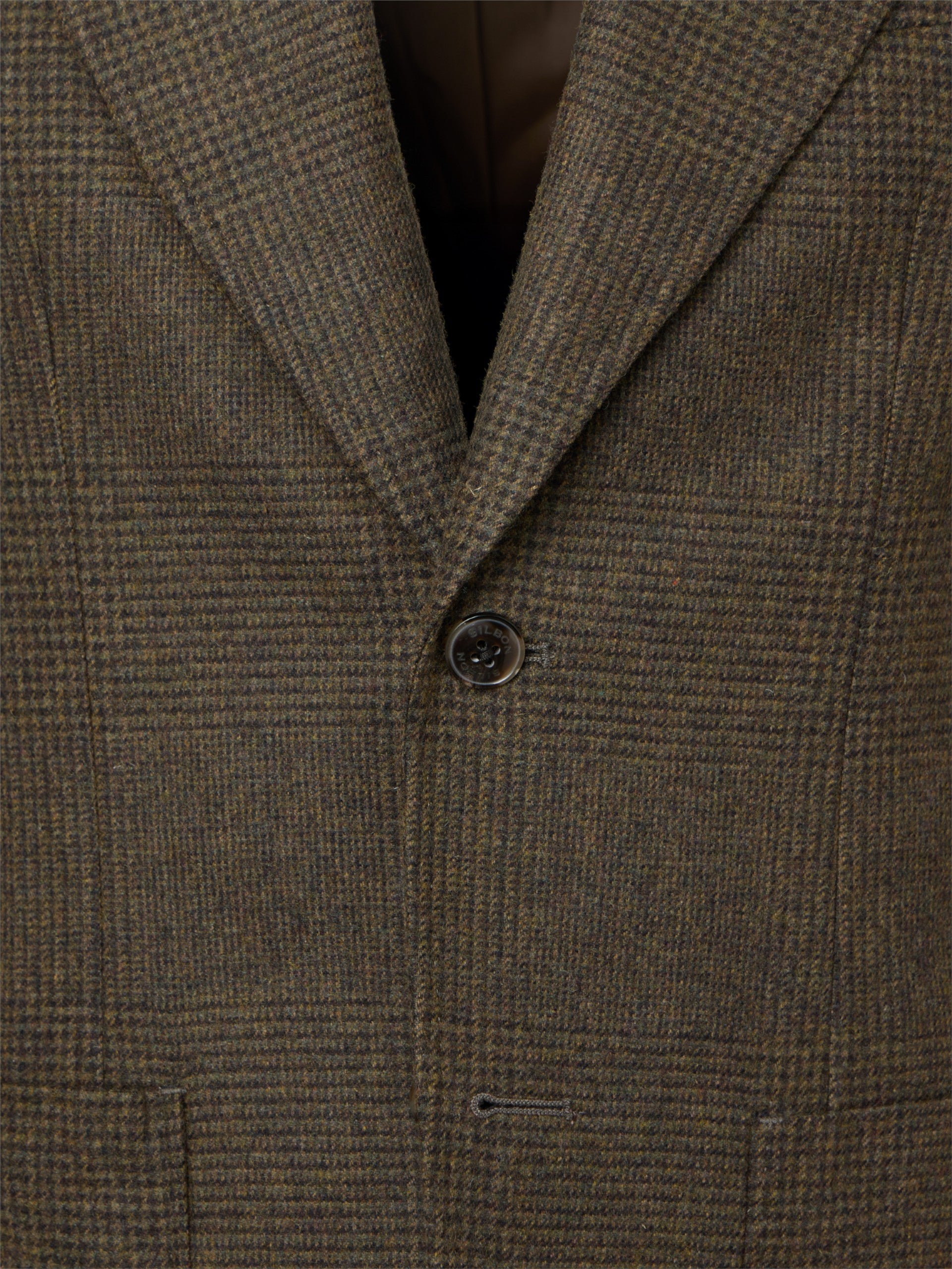 Americana traje unique gales verde marron