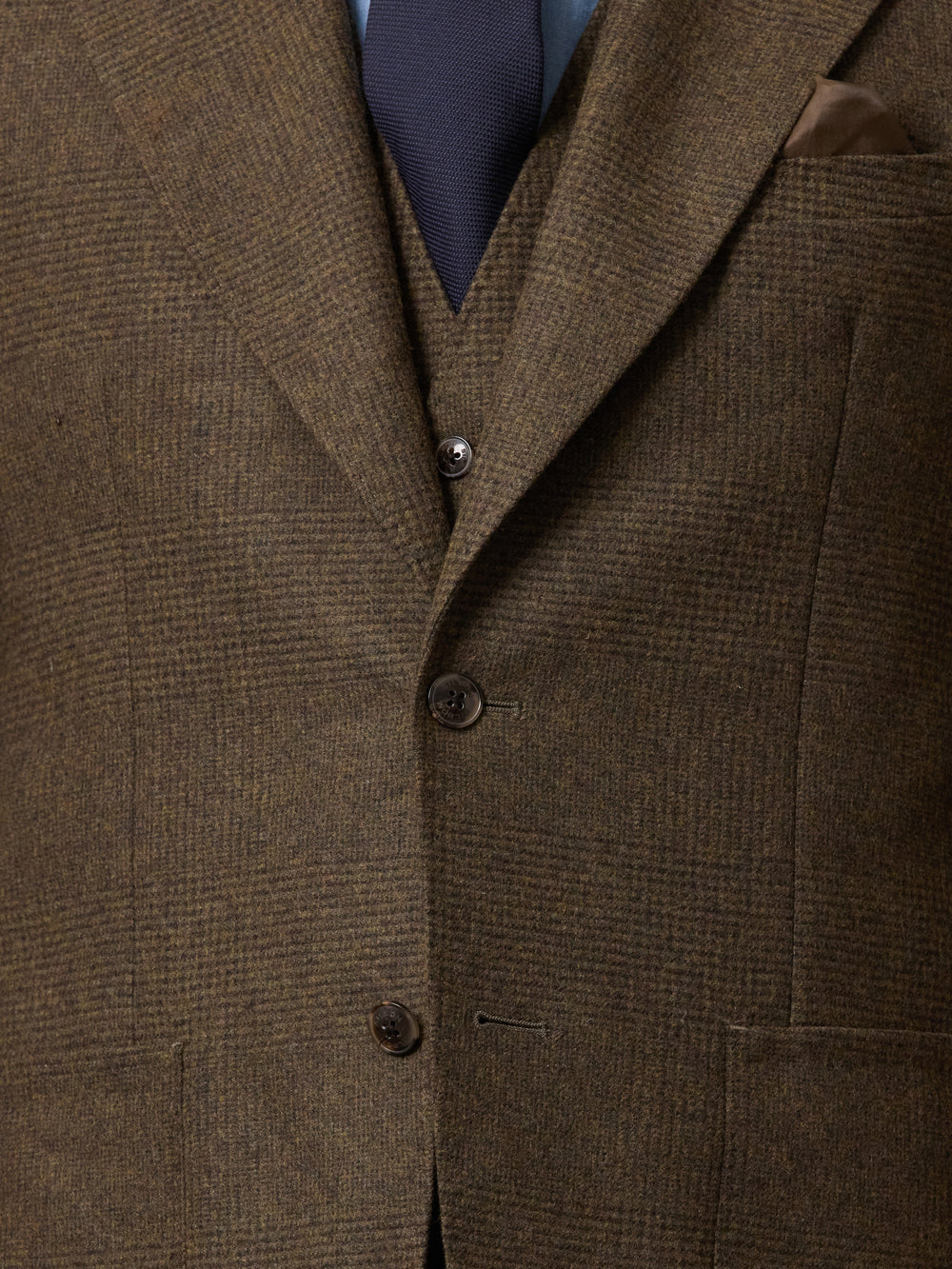 Americana traje unique gales verde marron