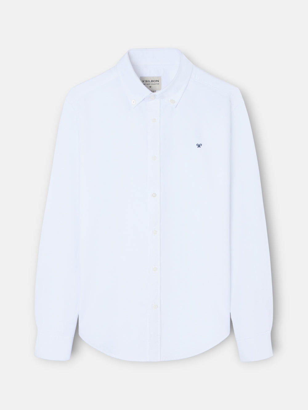 White regular fit warm oxford sport shirt