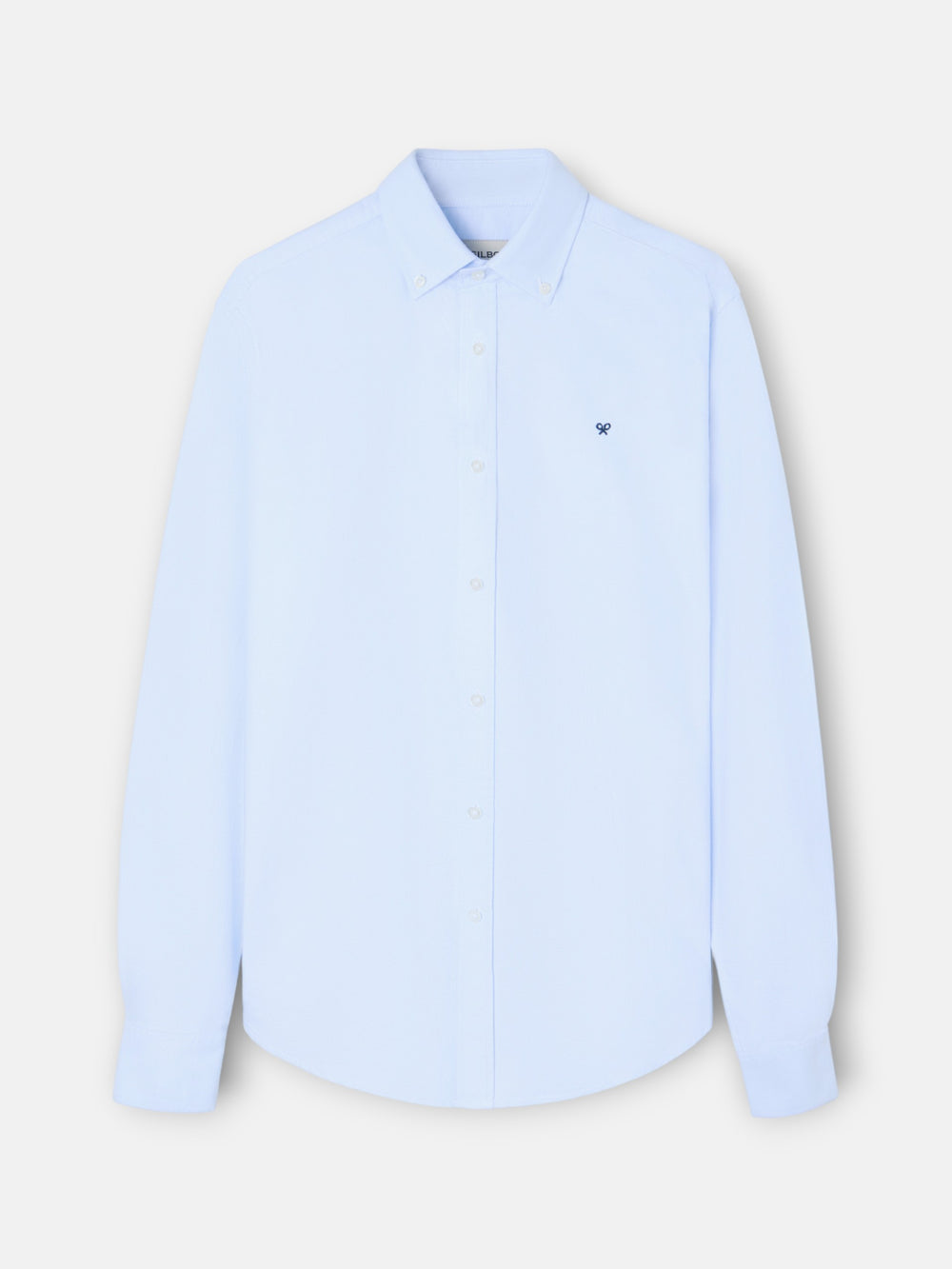 Light blue regular fit warm oxford sport shirt