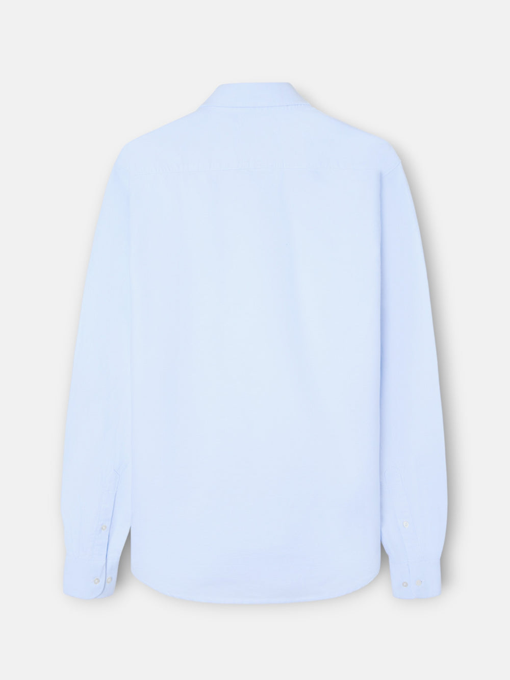 Light blue regular fit warm oxford sport shirt