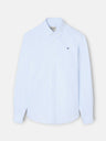 Camisa sport oxford rayas celeste