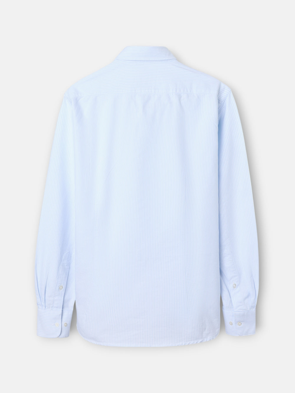 Light blue stripe cutaway oxford sport shirt