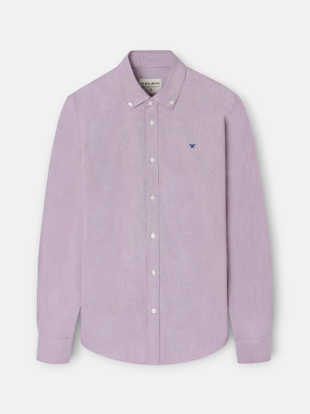 Chemise de sport Oxford bordeaux à motif raquette