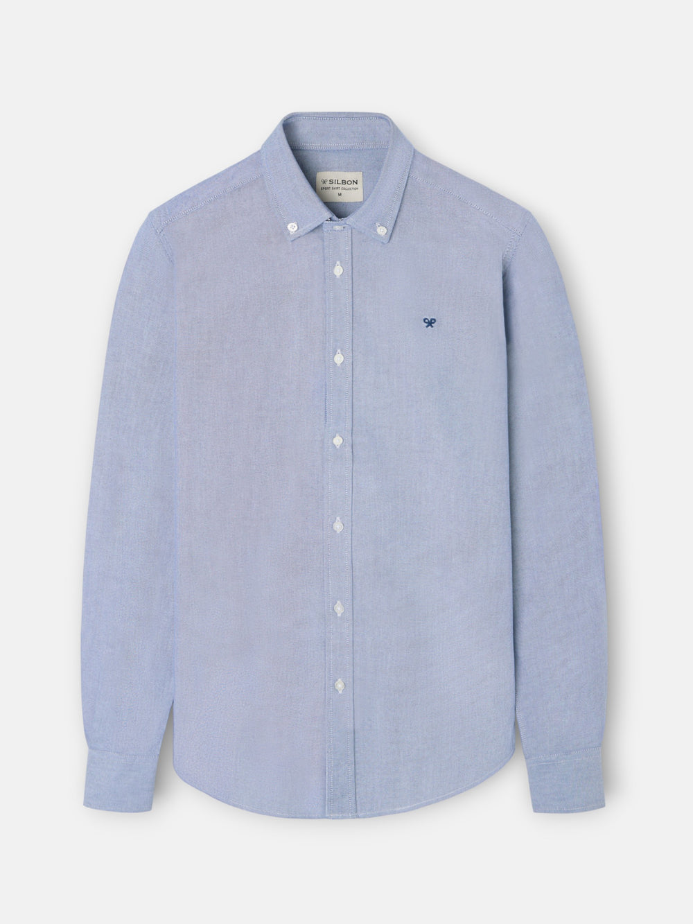 Chemise de sport Oxford bleu marine à raquettes