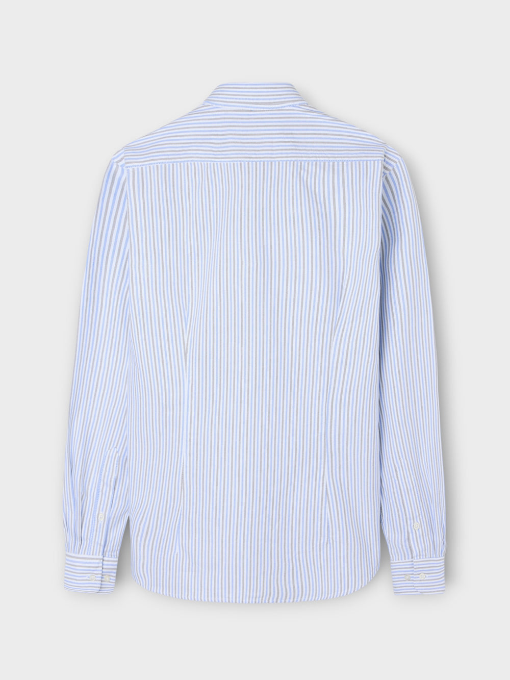 Chemise de sport Oxford à rayures bleu-vert