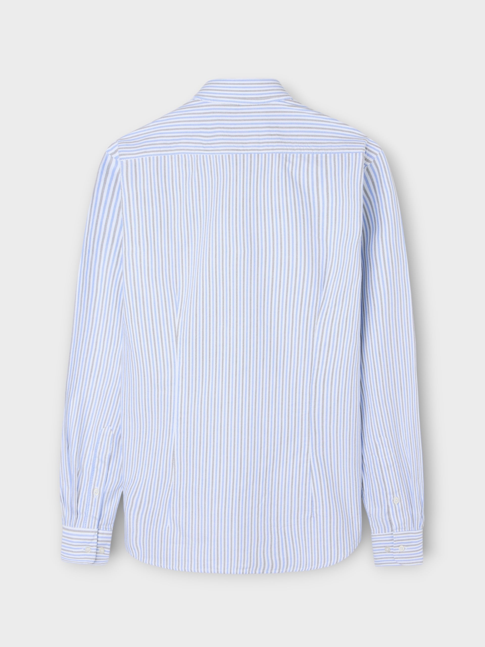 Chemise de sport Oxford à rayures bleu-vert