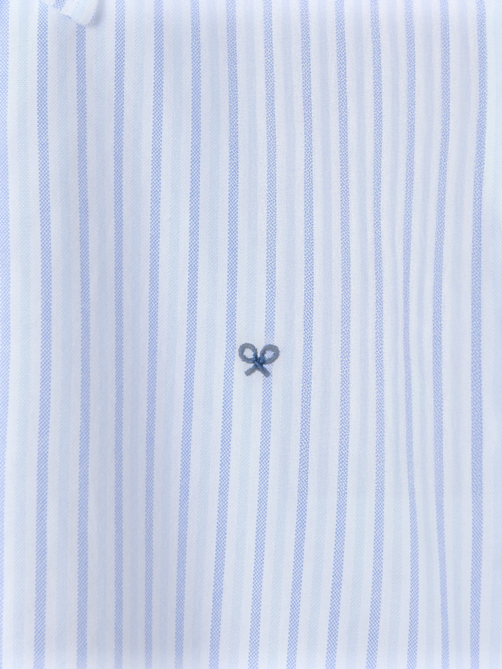 Navy blue striped oxford sport shirt