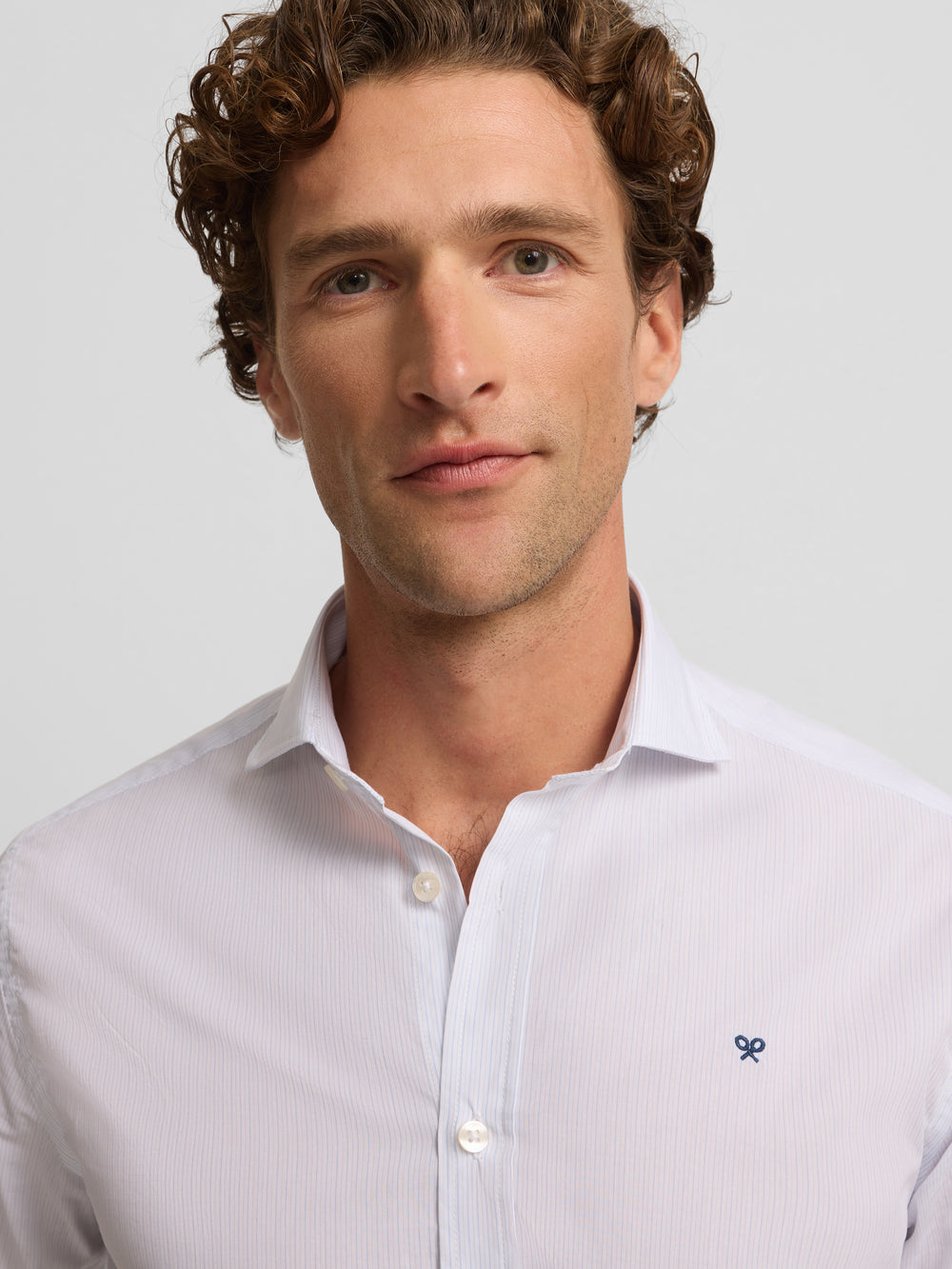 Classic mini light blue stripe sport shirt