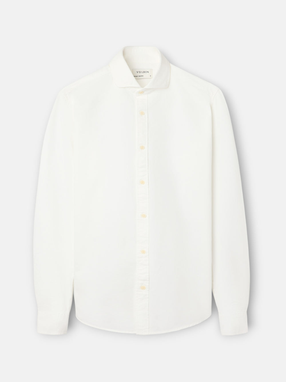 White structured racket sport shirt