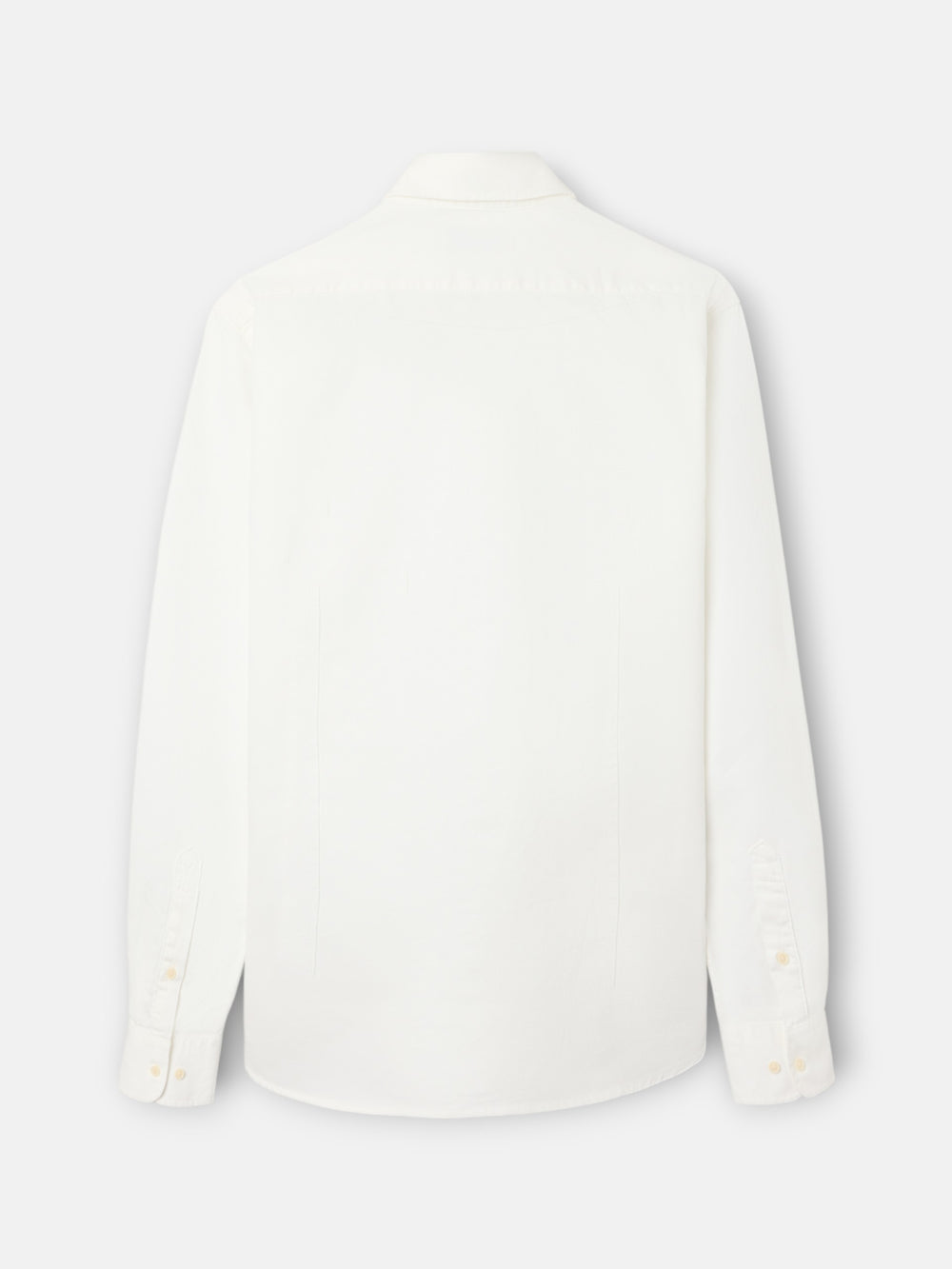 White structured racket sport shirt