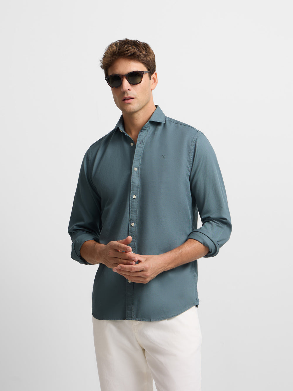 Camisa sport raqueta estructura petroleo