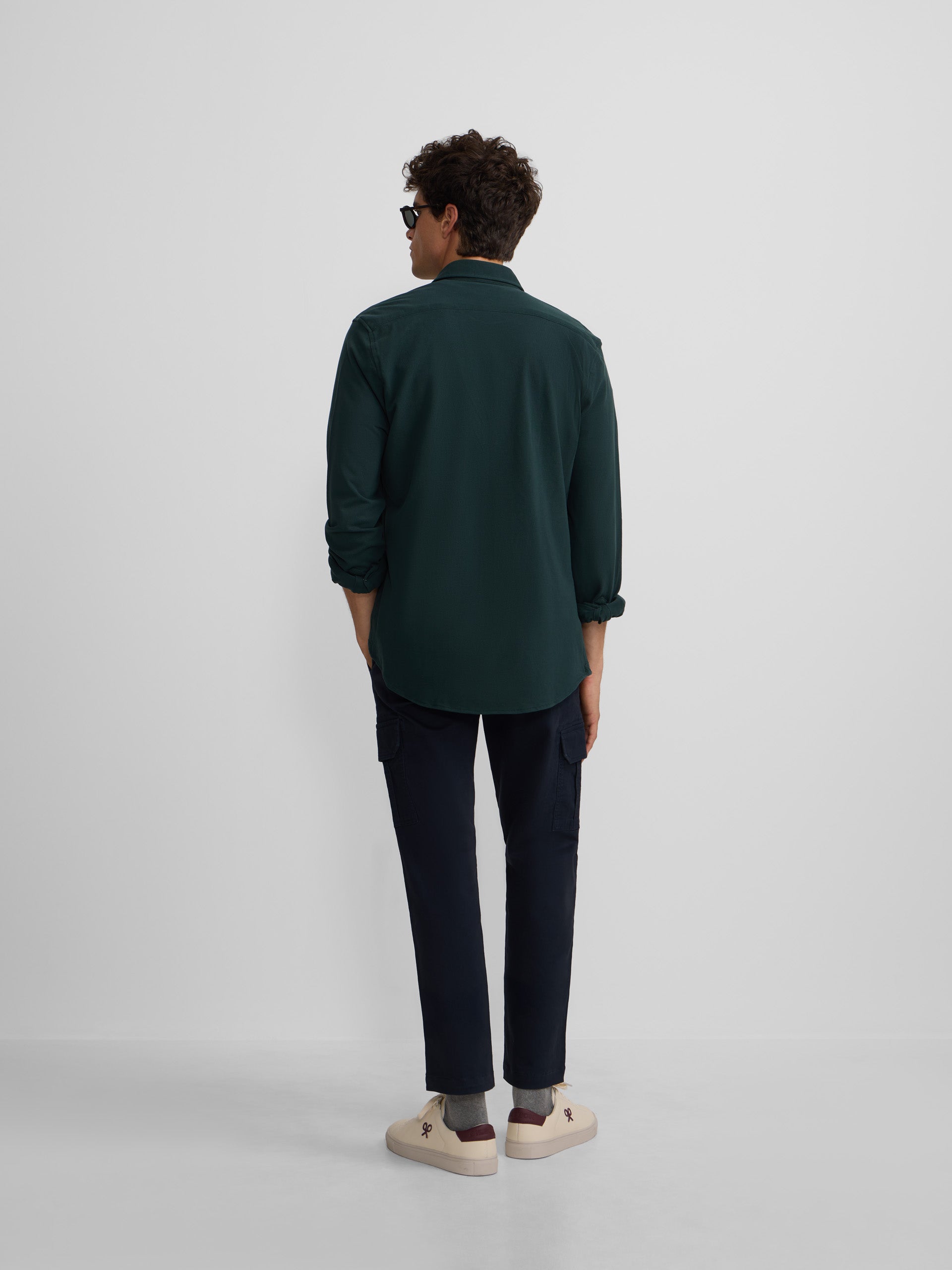 Green comfort micropique sport shirt