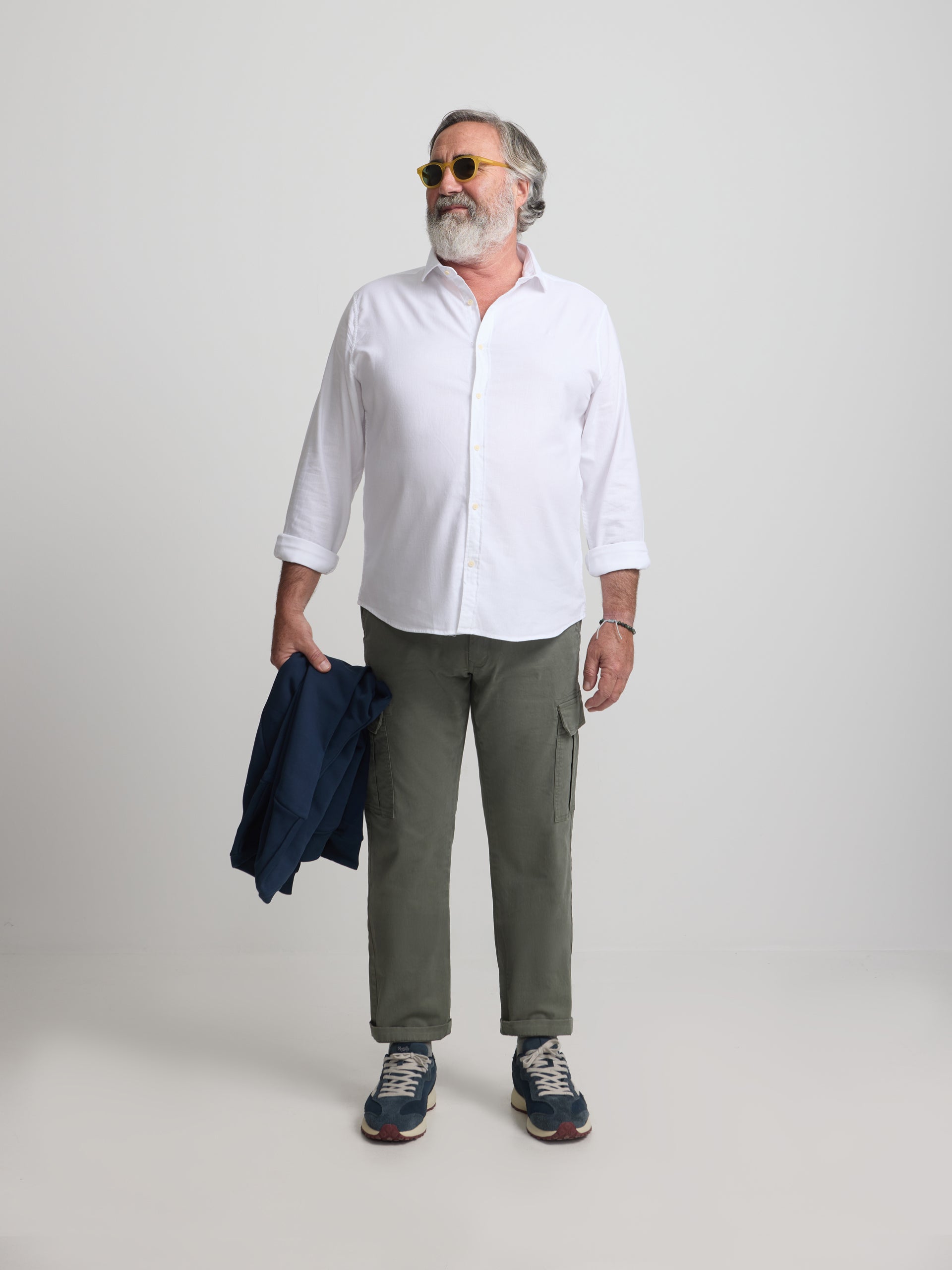 Camisa sport estrutura espinha branco