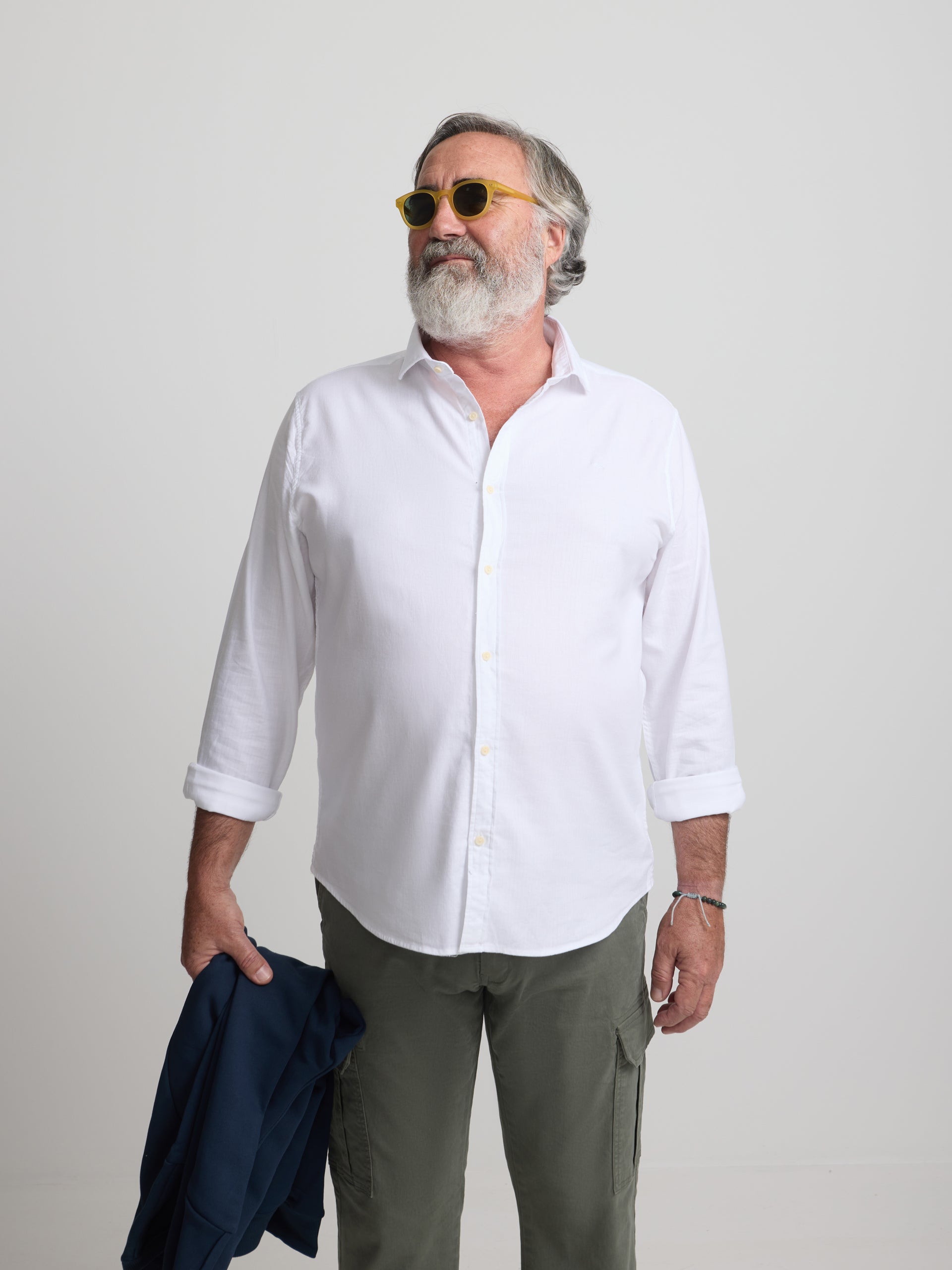 Camisa sport estrutura espinha branco