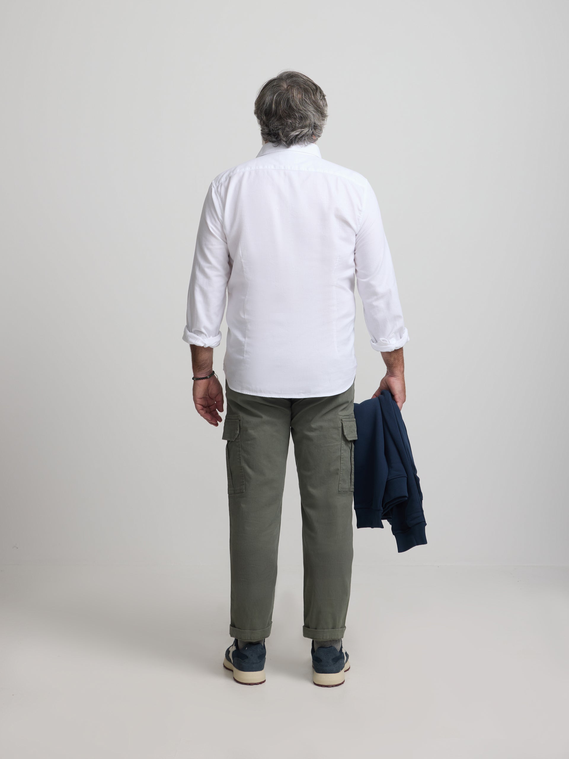 Camisa sport estrutura espinha branco