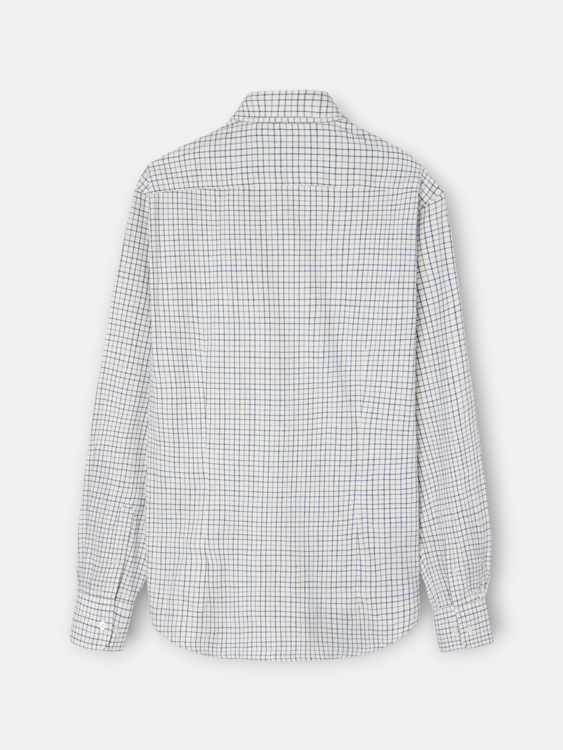 Chemise sport à carreaux bicolores bleu marine et gris