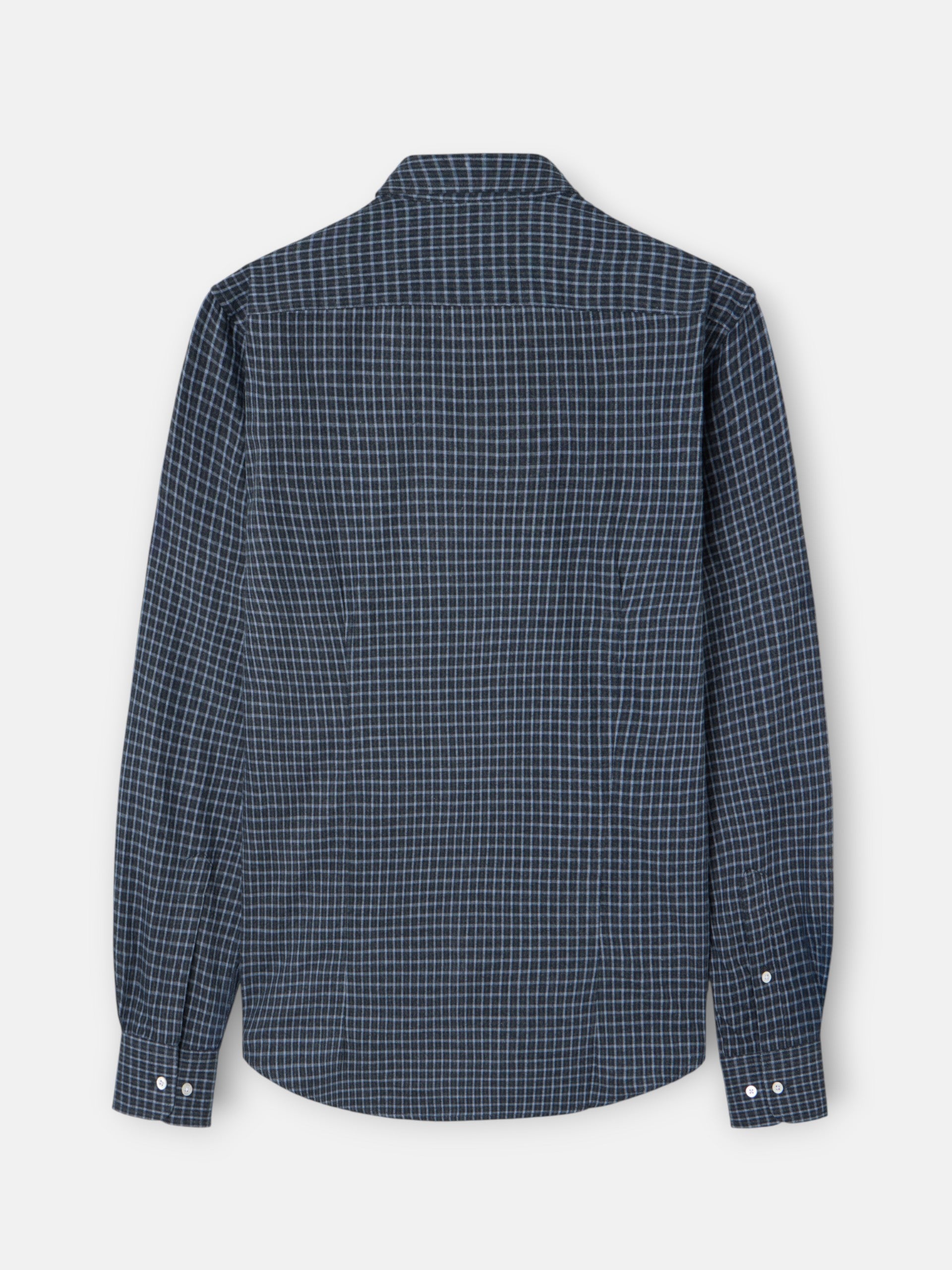 Camisa sport cuadro dark navy