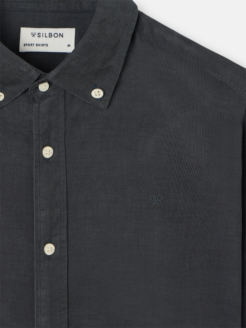 grey corduroy sport shirt