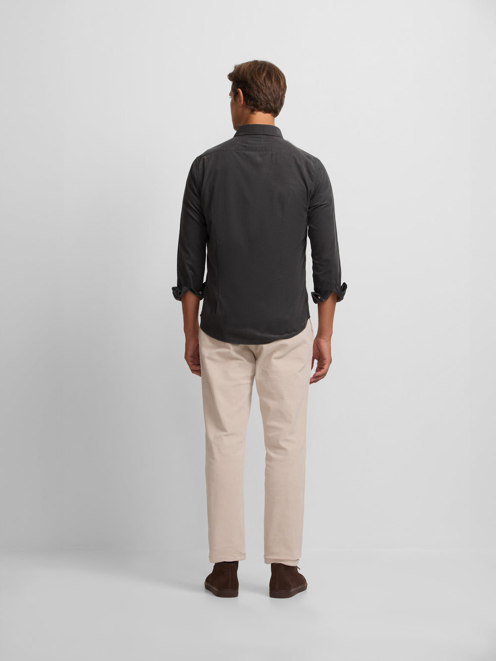 grey corduroy sport shirt