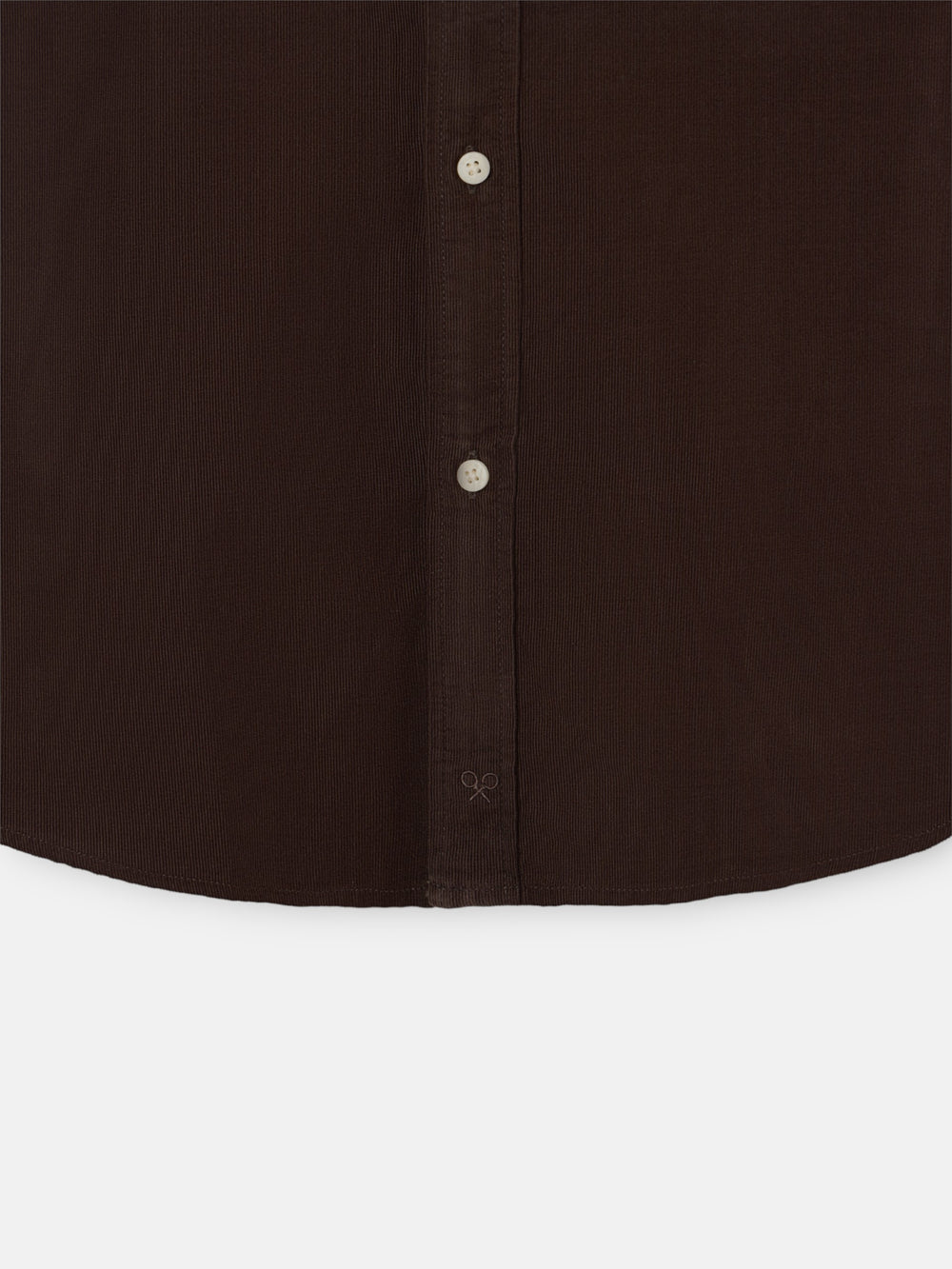 Corduroy sport shirt with brown pockets