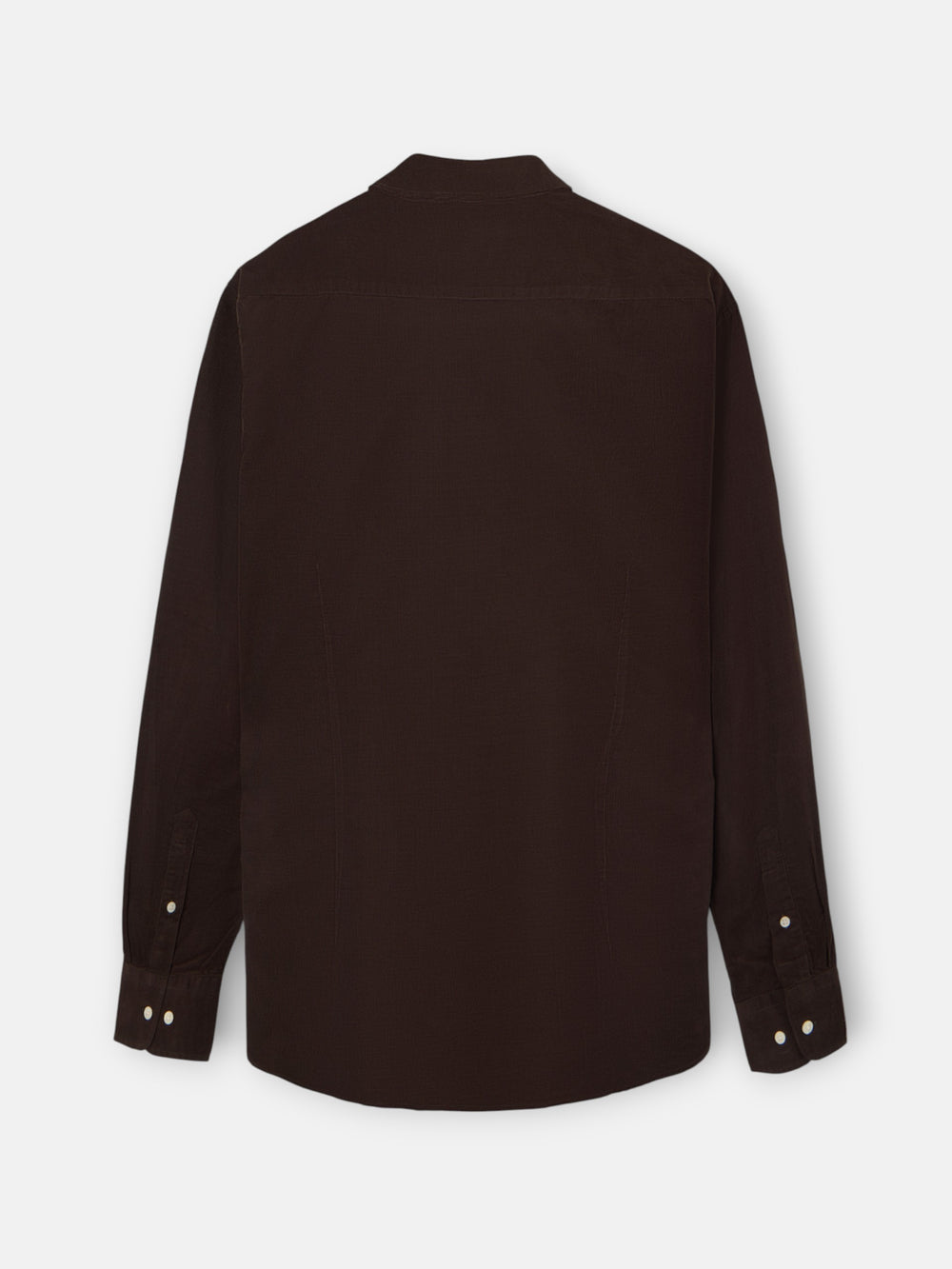 Corduroy sport shirt with brown pockets