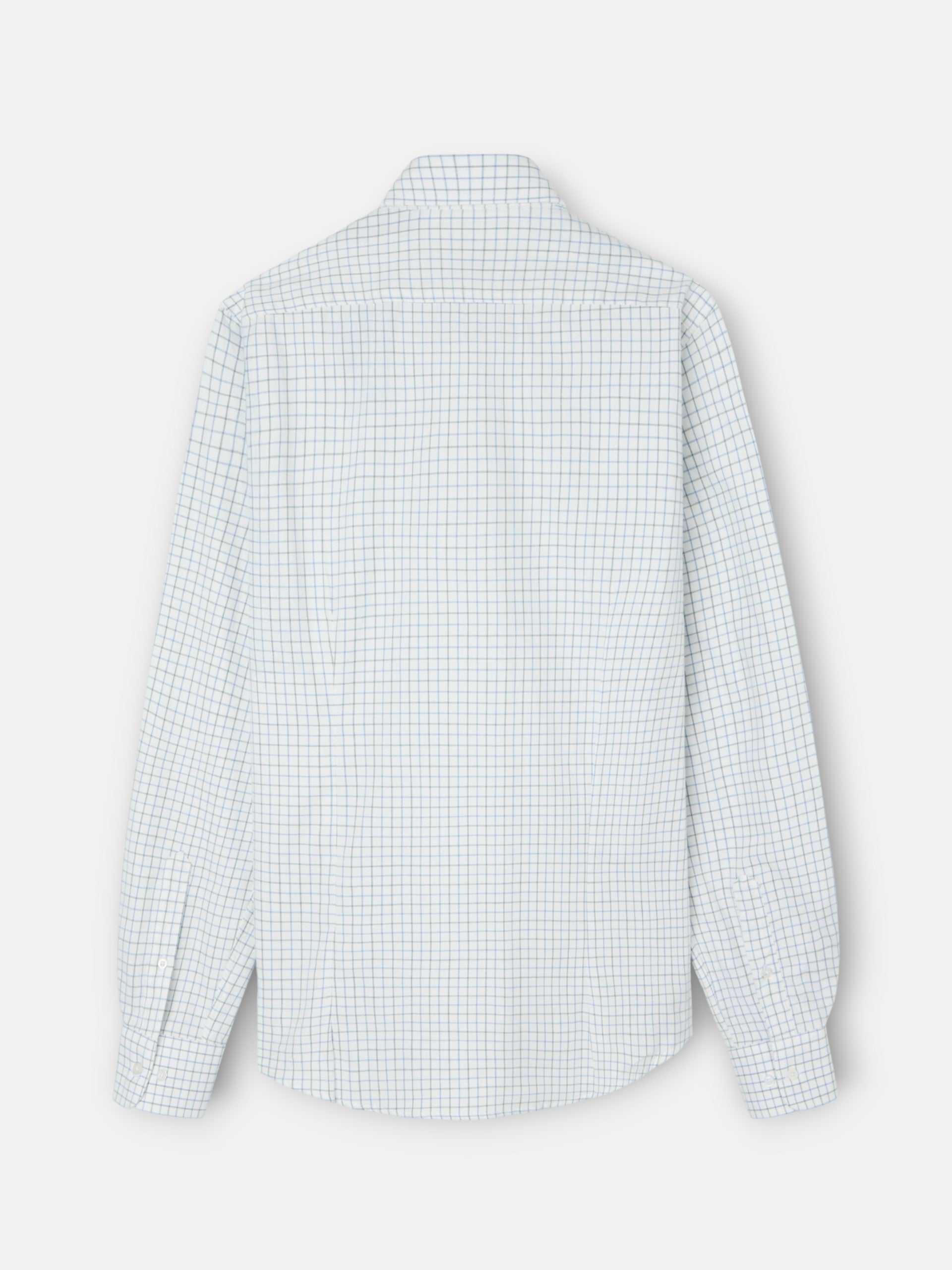 Chemise sport chaude, chemise à carreaux bleu chasseur et vert