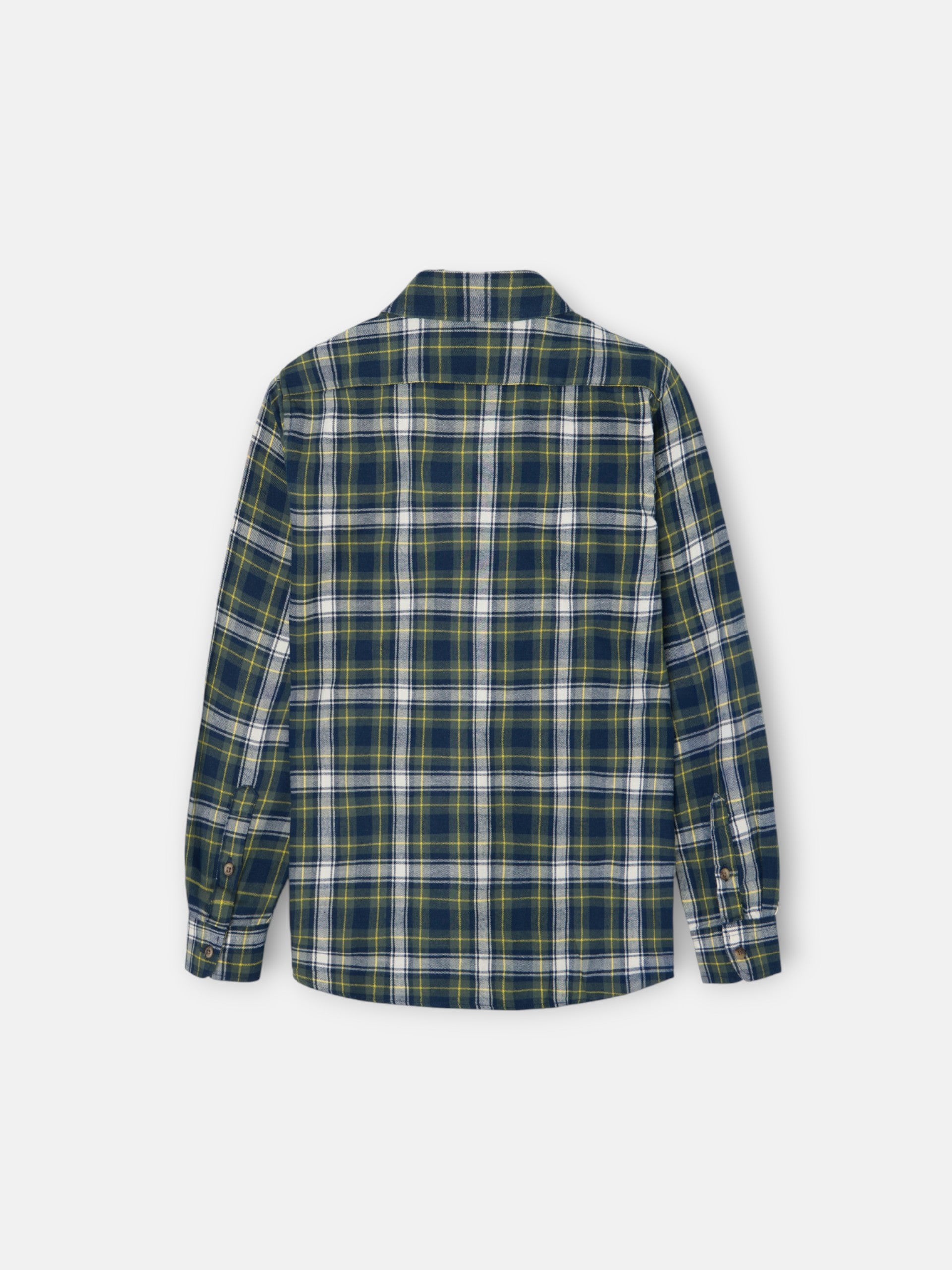 Camisa sport kids cuadro tartan bicolor azul verde