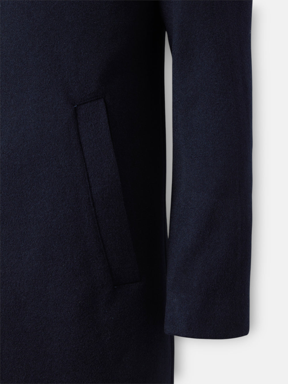 Navy blue straight coat