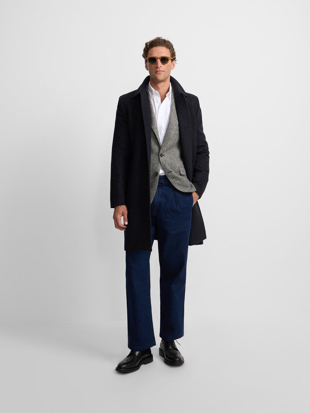 Dark grey straight coat