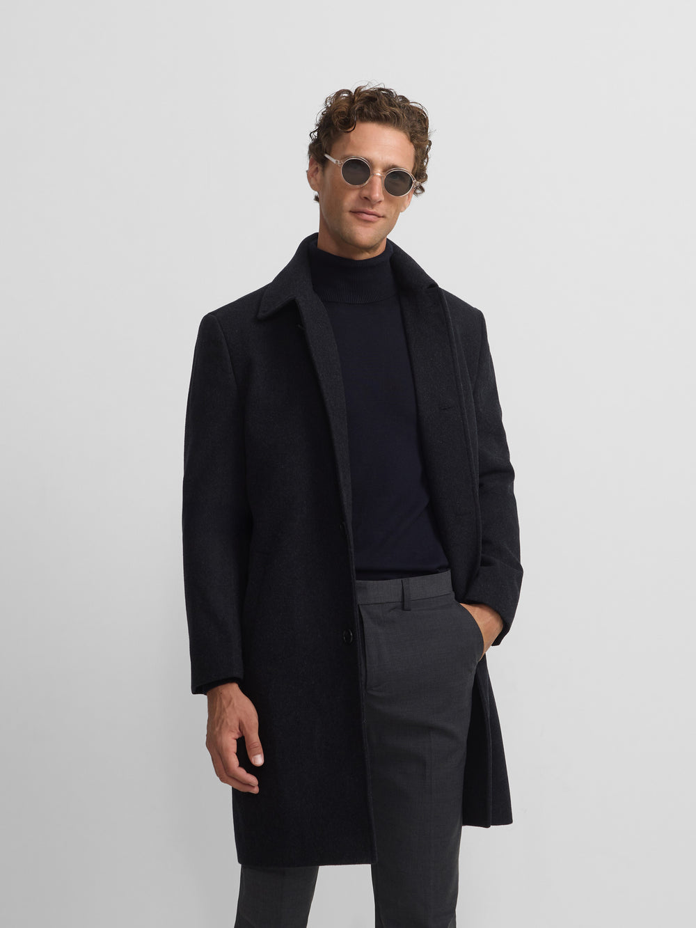 Dark grey straight coat